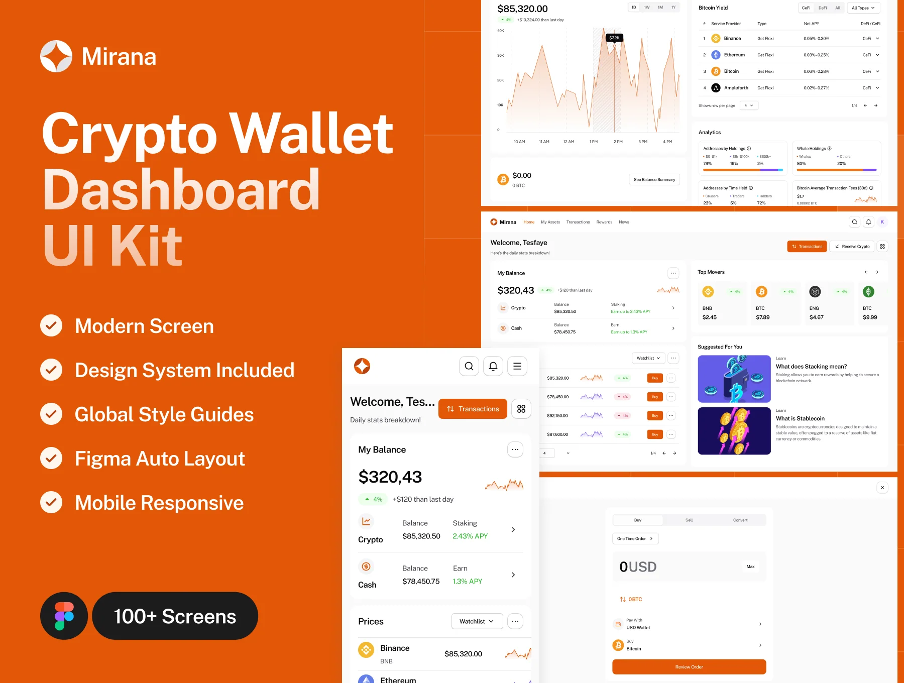 Mirana - Crypto Dashboard UI Kit