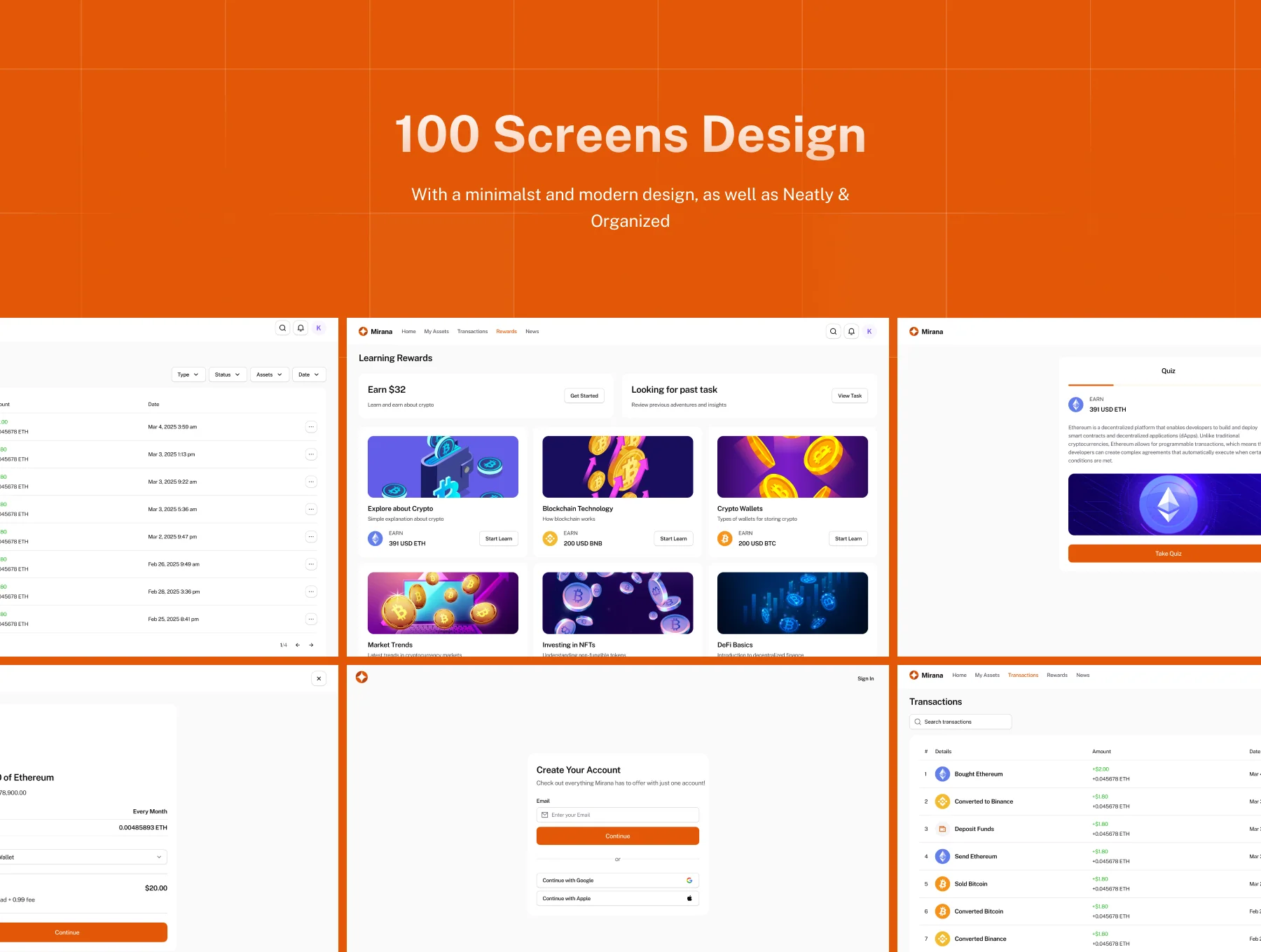 Mirana - Crypto Dashboard UI Kit 5