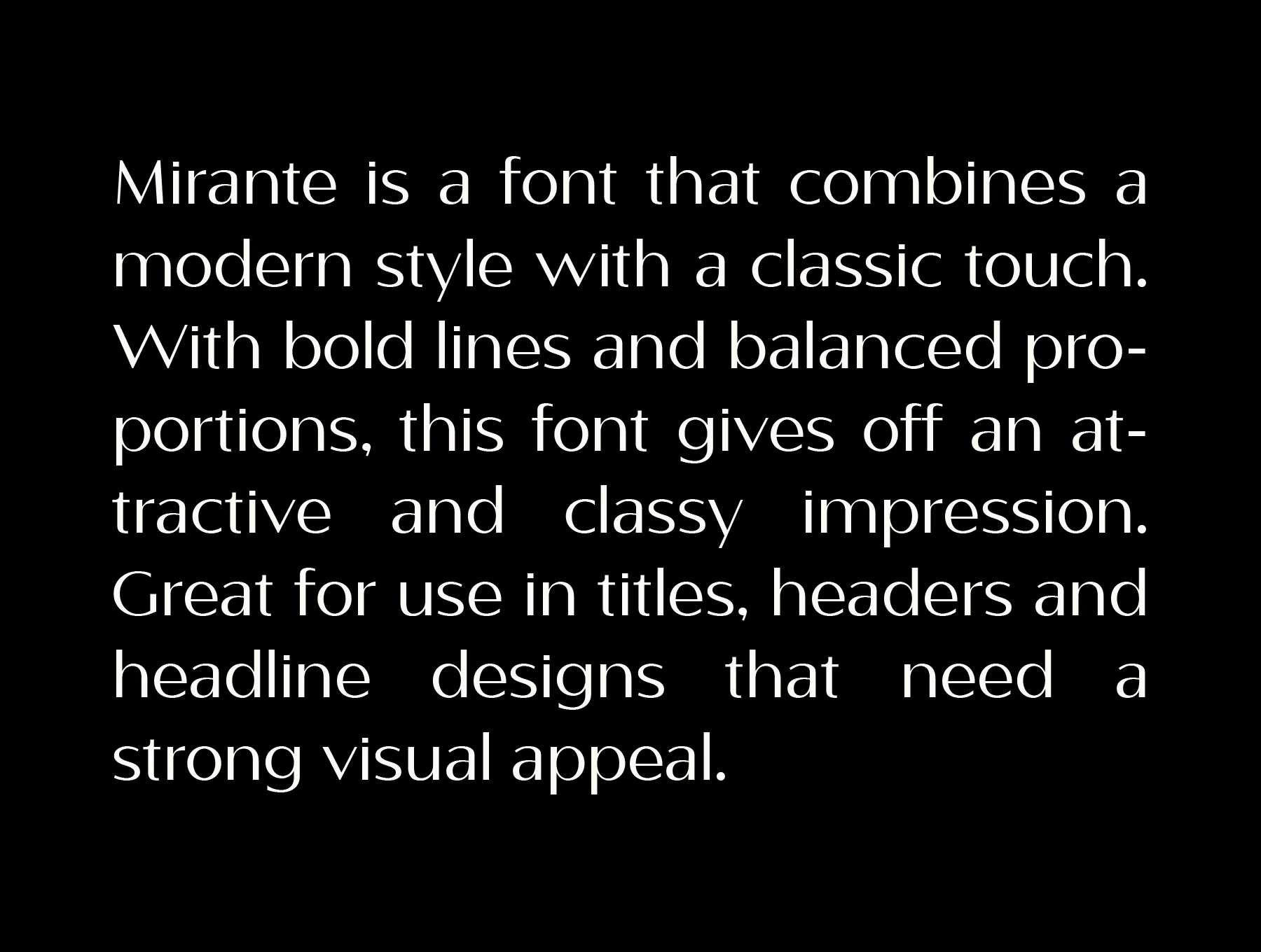 Mirante Elegant Font Family 2