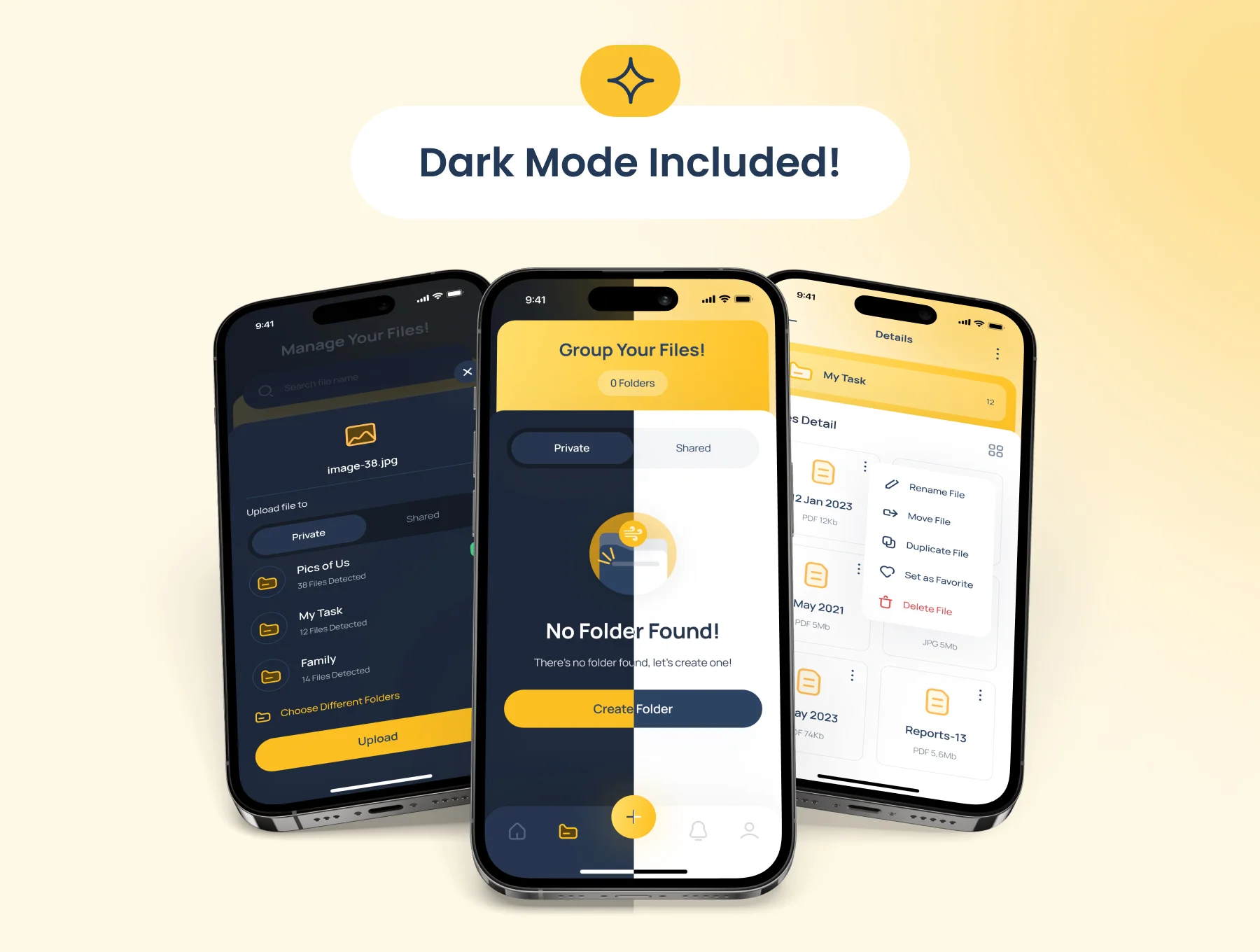 Mish - File Manager App UI Kit 2