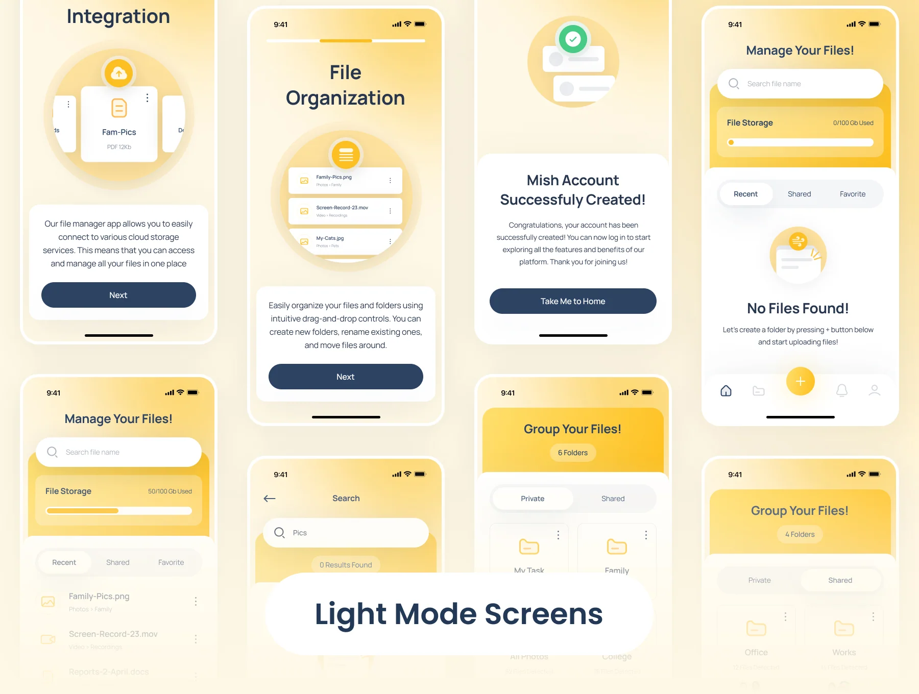 Mish - File Manager App UI Kit 5
