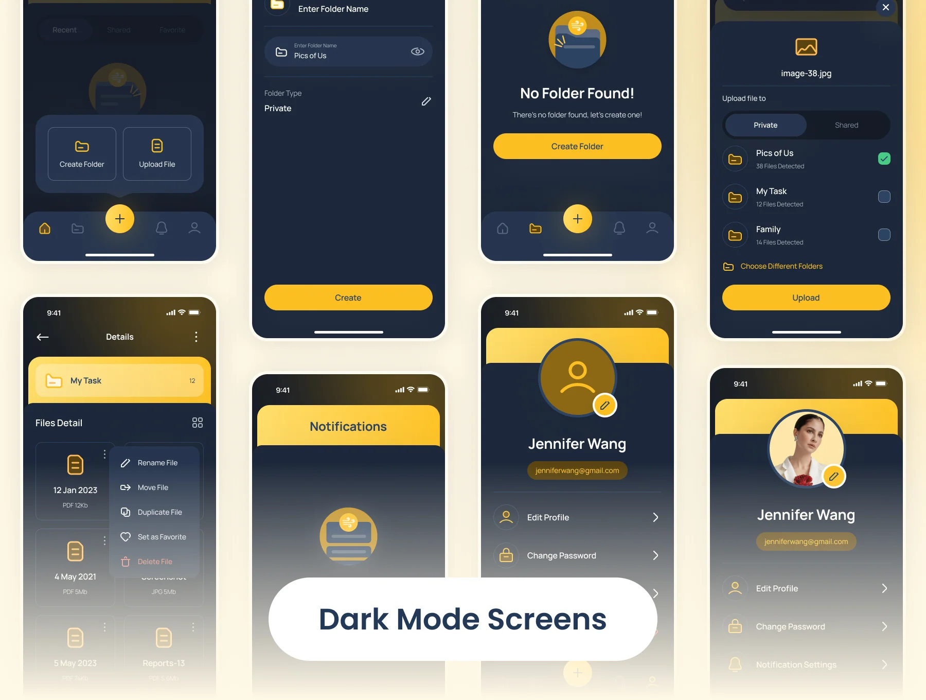 Mish - File Manager App UI Kit 7