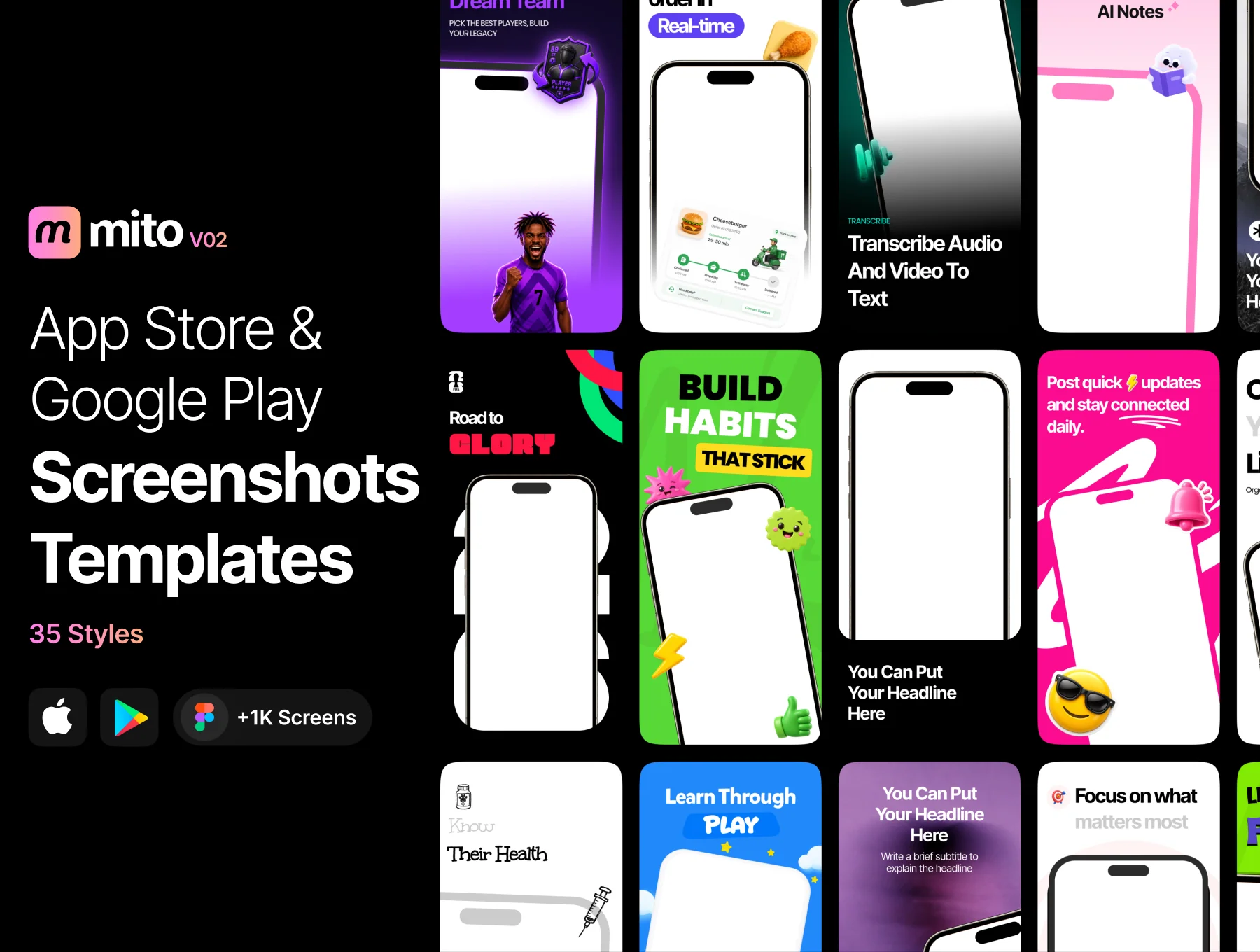 Mito - Appstore and Google Play Screenshots V02