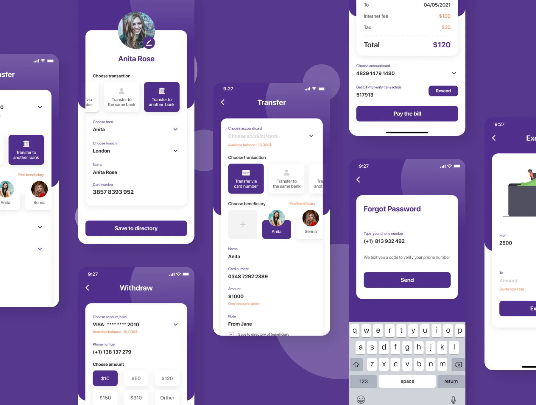 Miwal - Banking App UI Kit 5