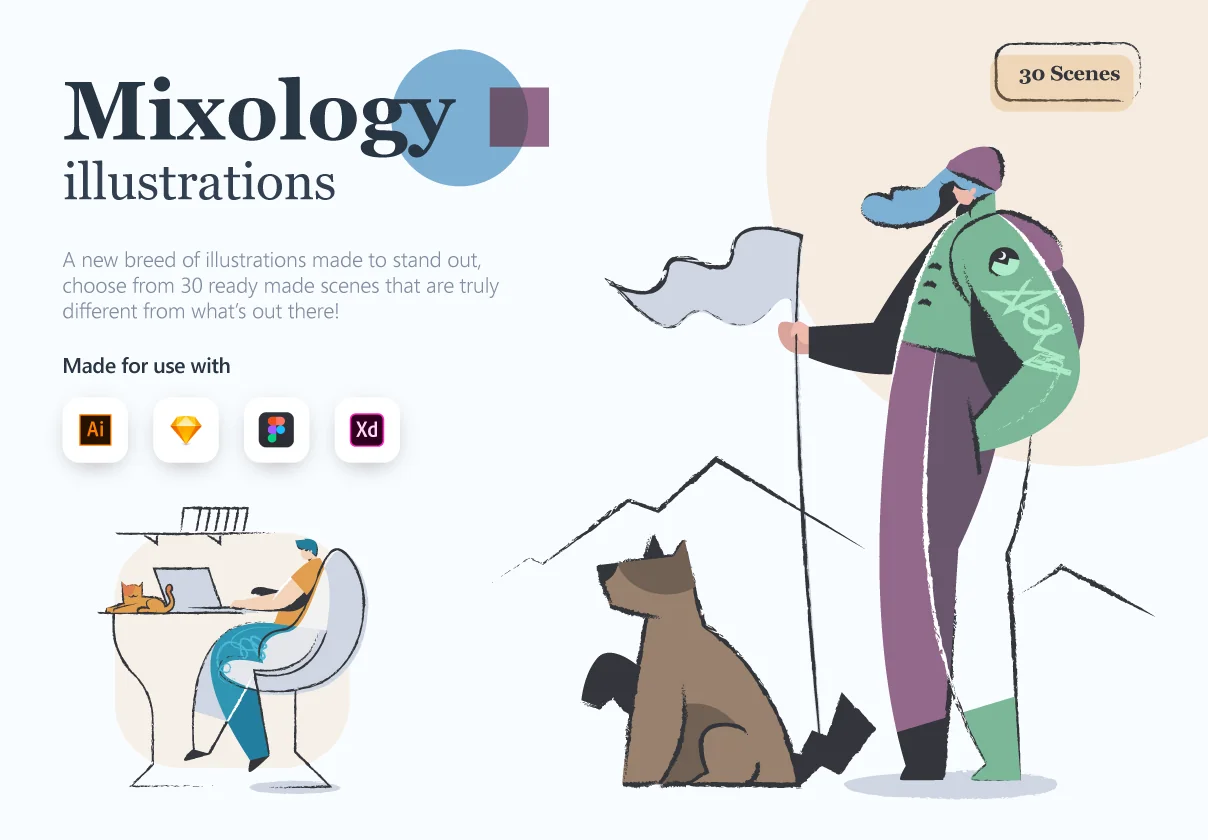 Mixology illustrations