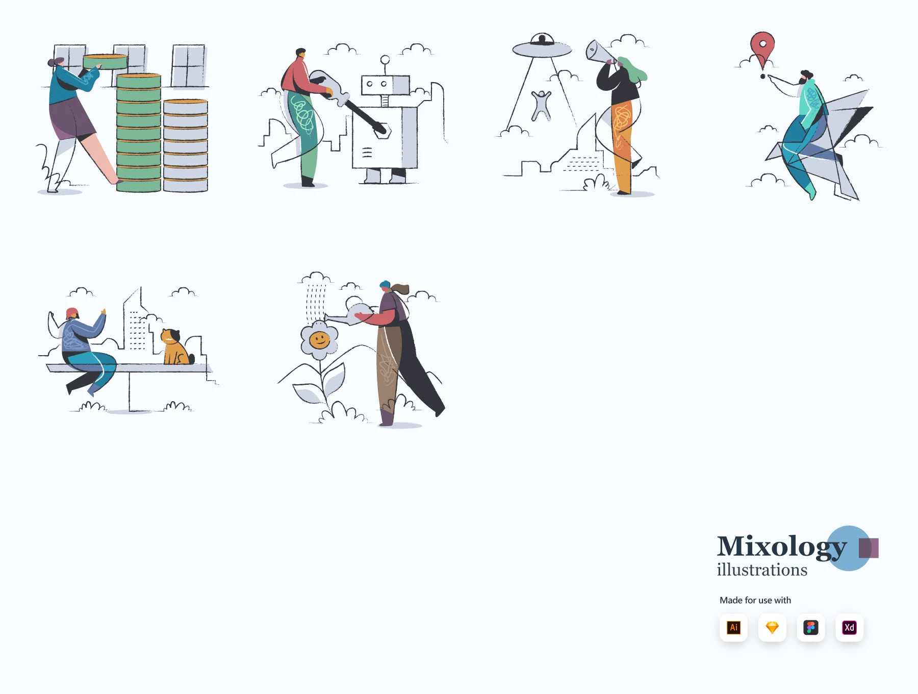 Mixology illustrations 9