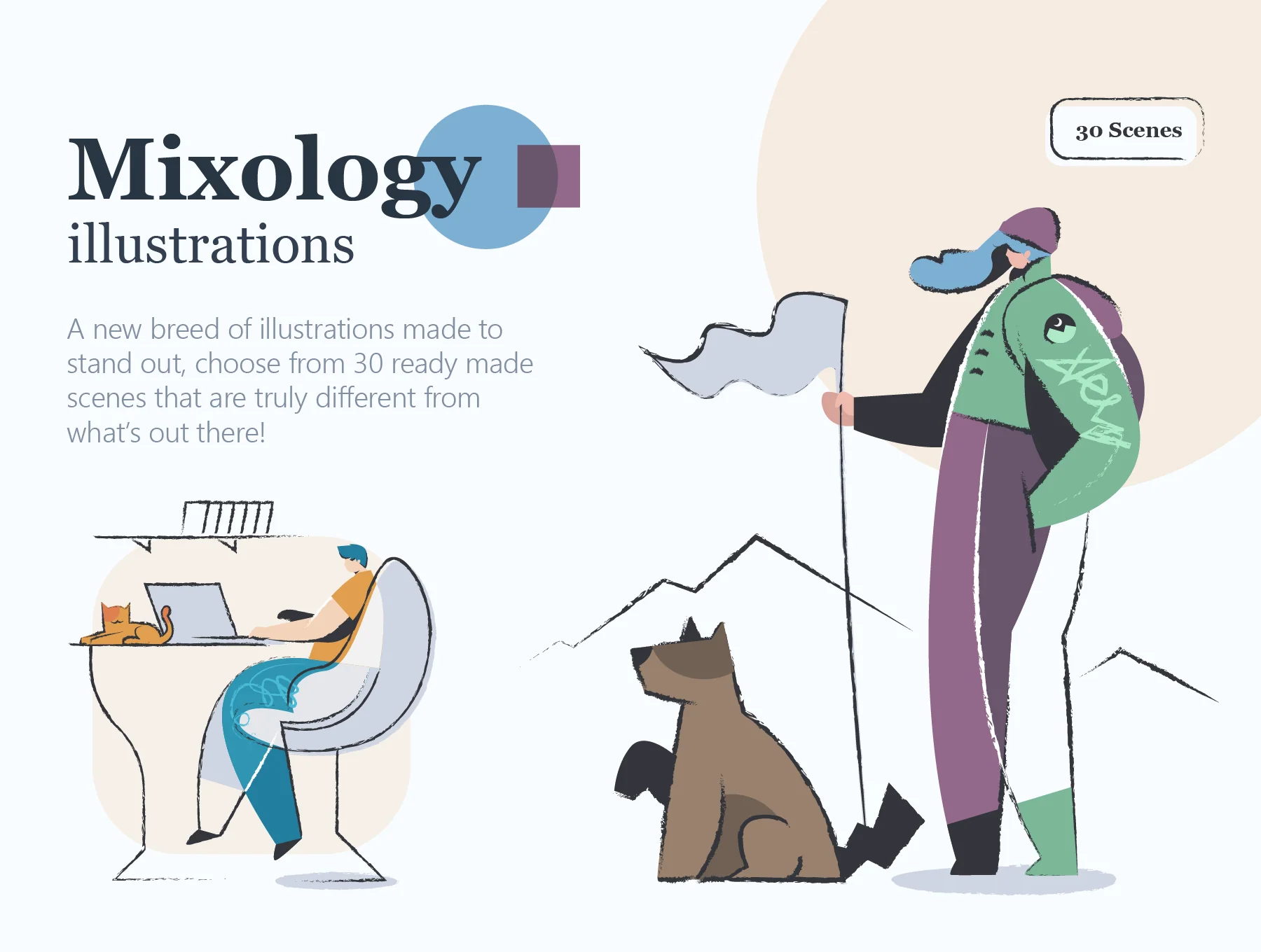 Mixology illustrations