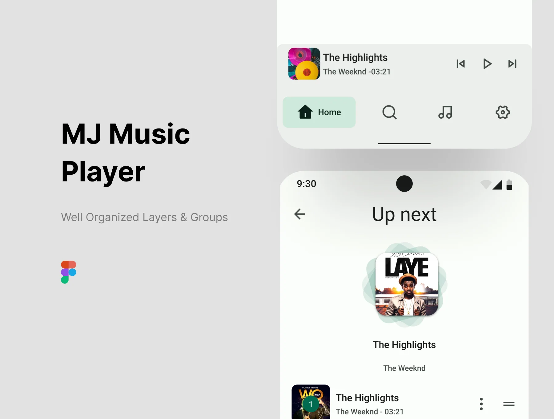 MJ Music Player UI Kit 3