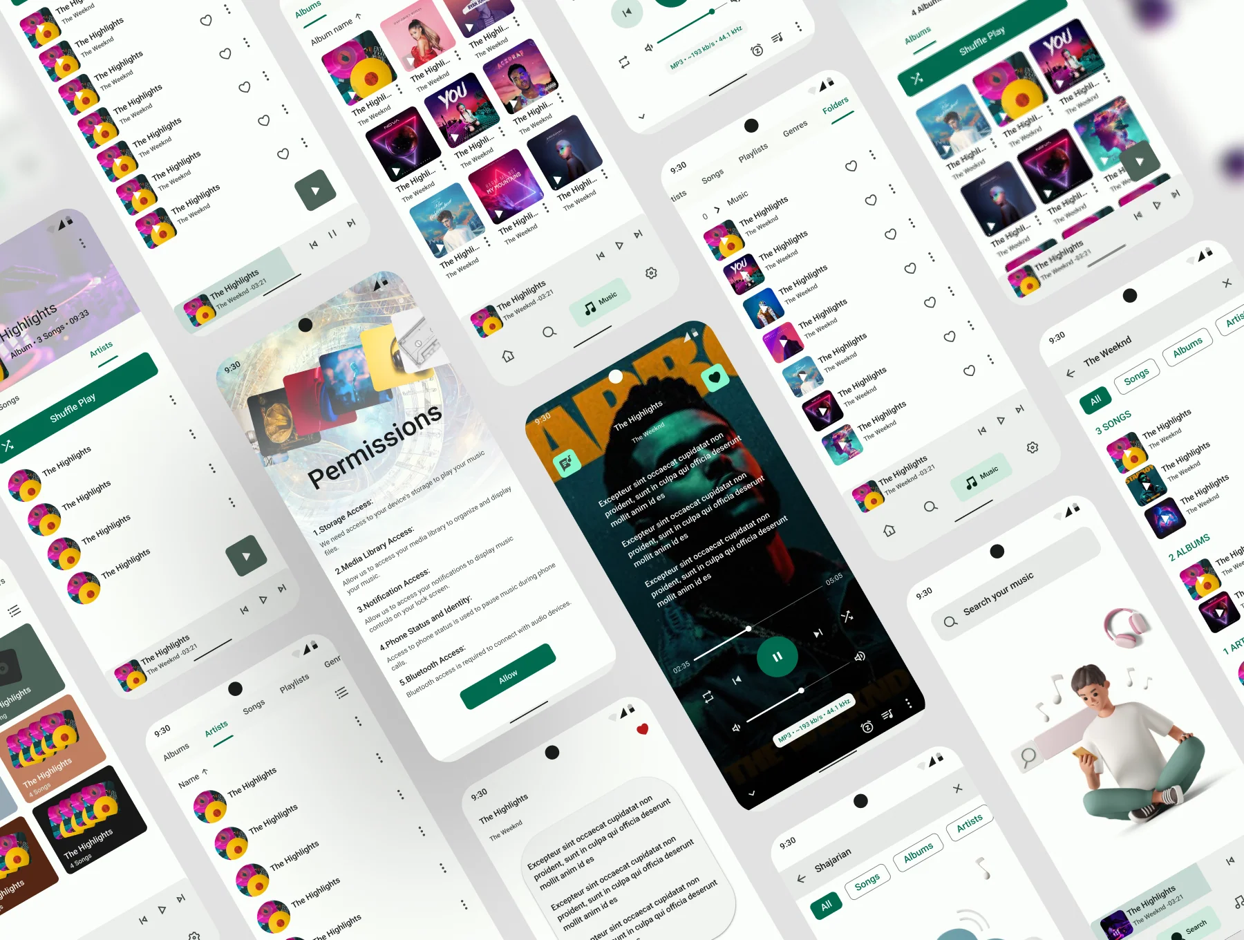 MJ Music Player UI Kit 7