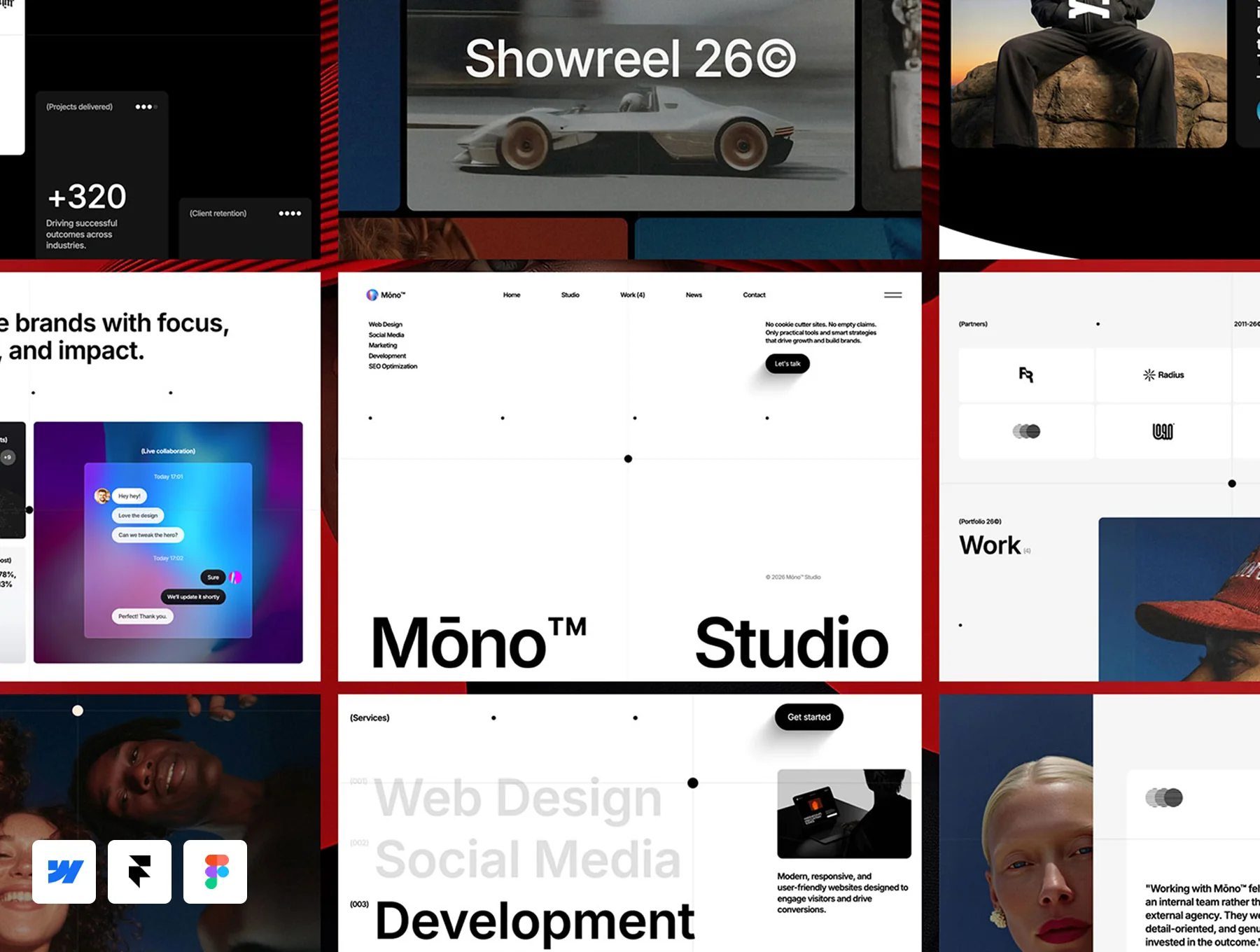 Mōno™ - Framer, Webflow and Figma Template 2