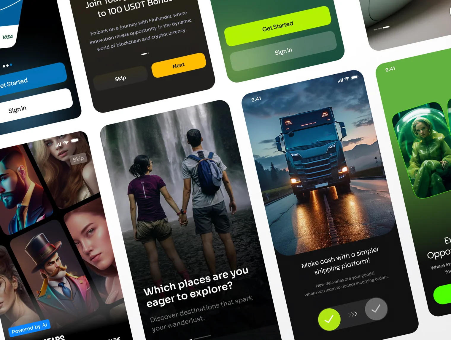 Mobile App — Onboarding Screens 3
