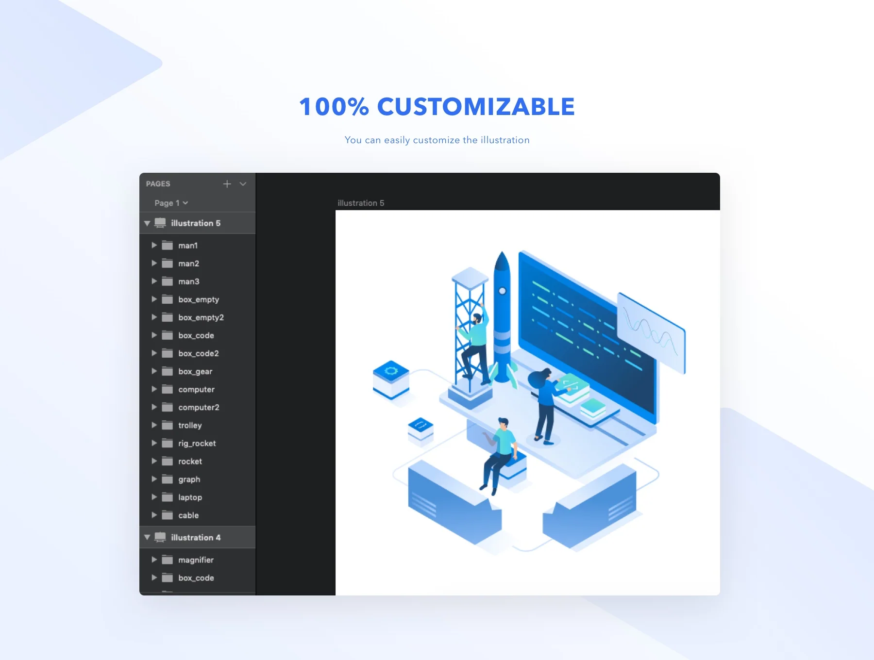 Mobile App & Web Development Isometric (5 Scenes) 3