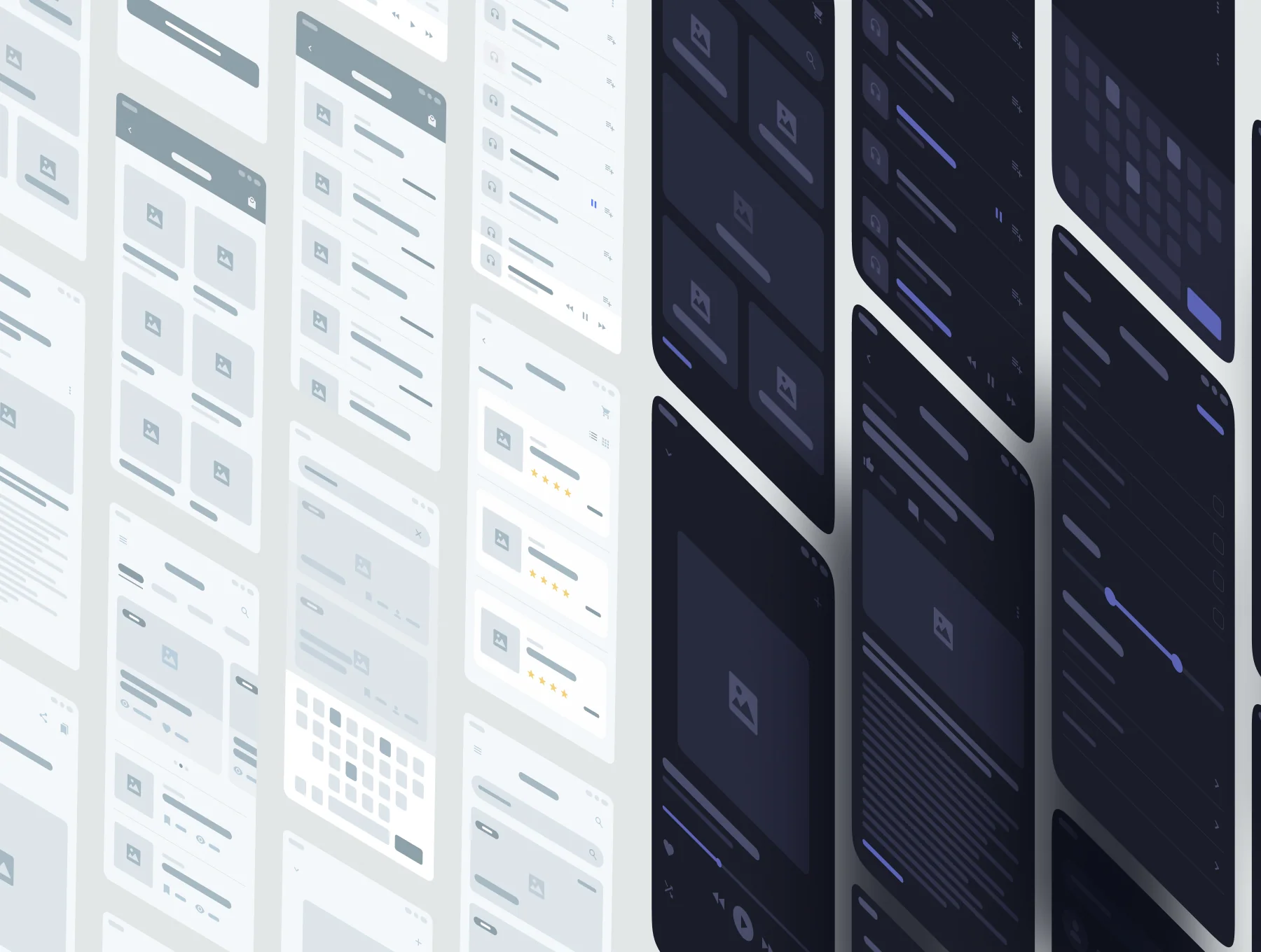 Mobile app wireframe ui kit 5