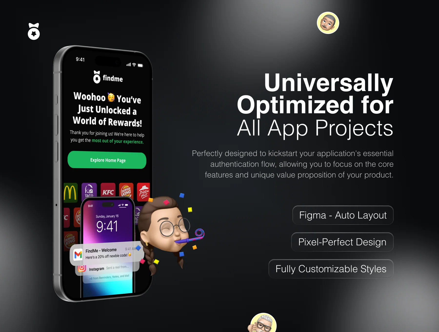 Auth Flow UI Kit 3