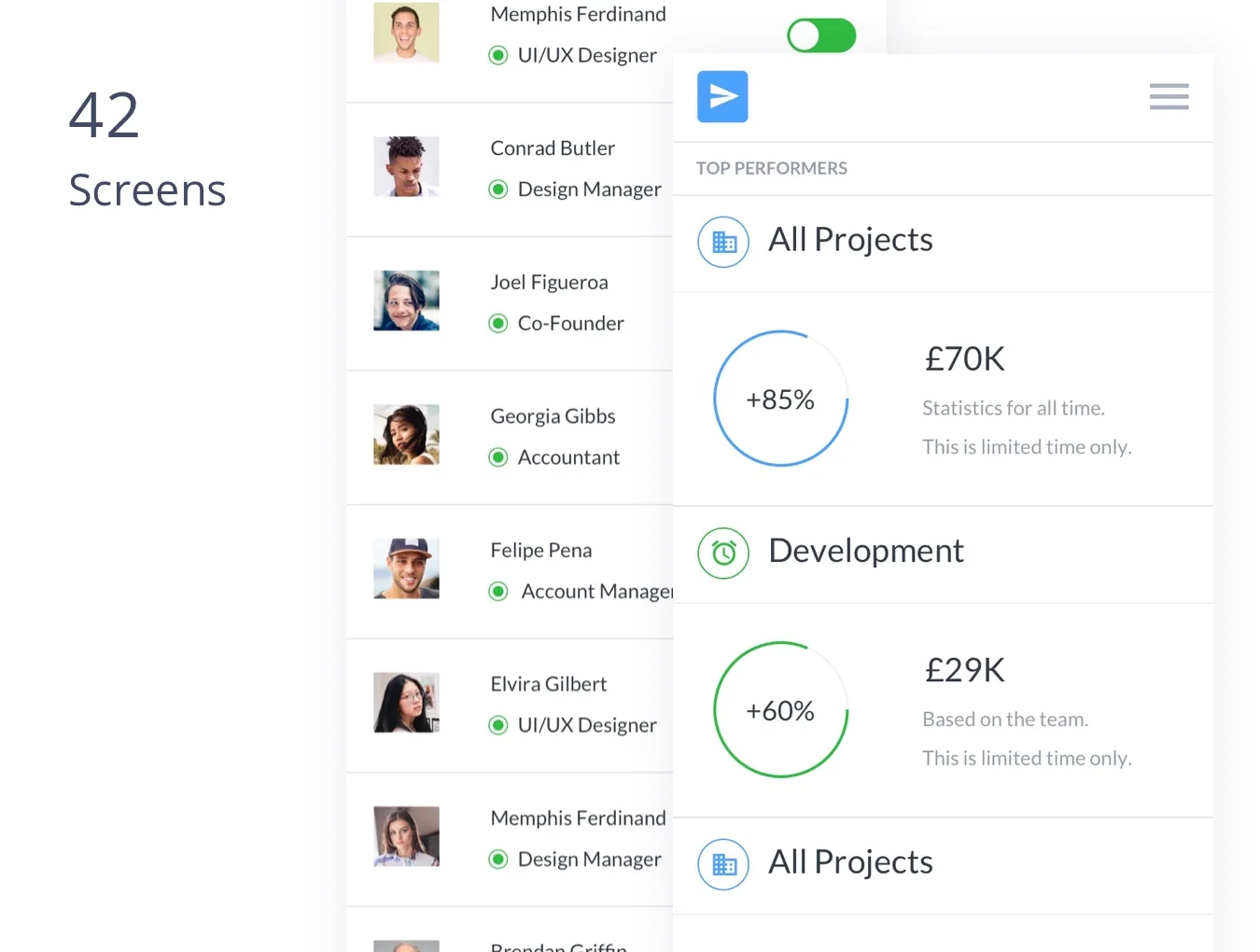 Mobile B2B Finance UI Kit 4