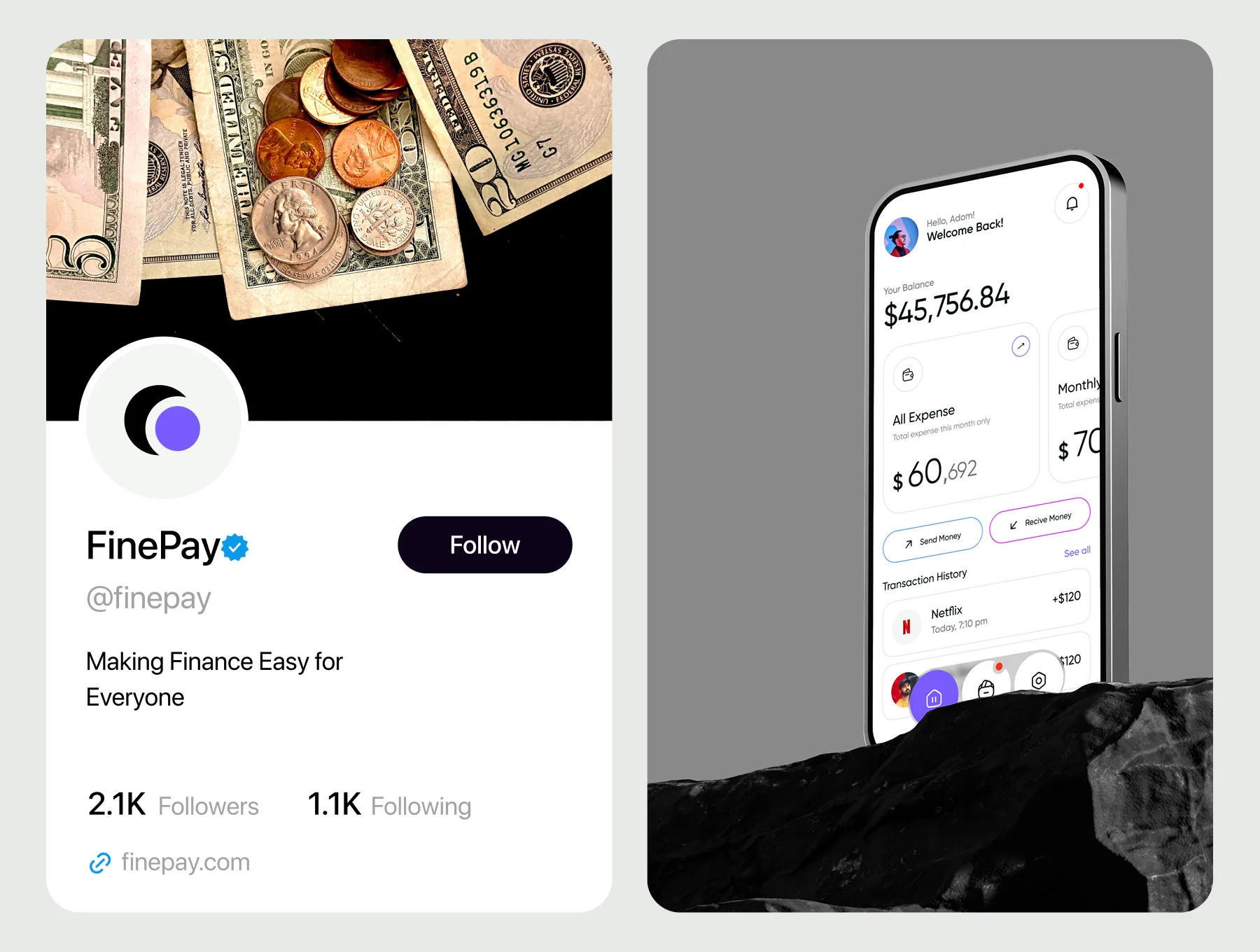 Mobile Banking App - FinePay 2