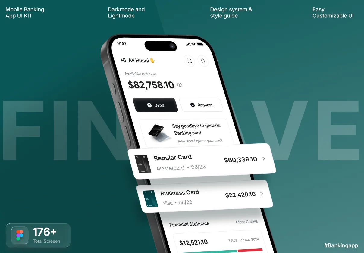 Mobile Banking App UI KIT - Finsave