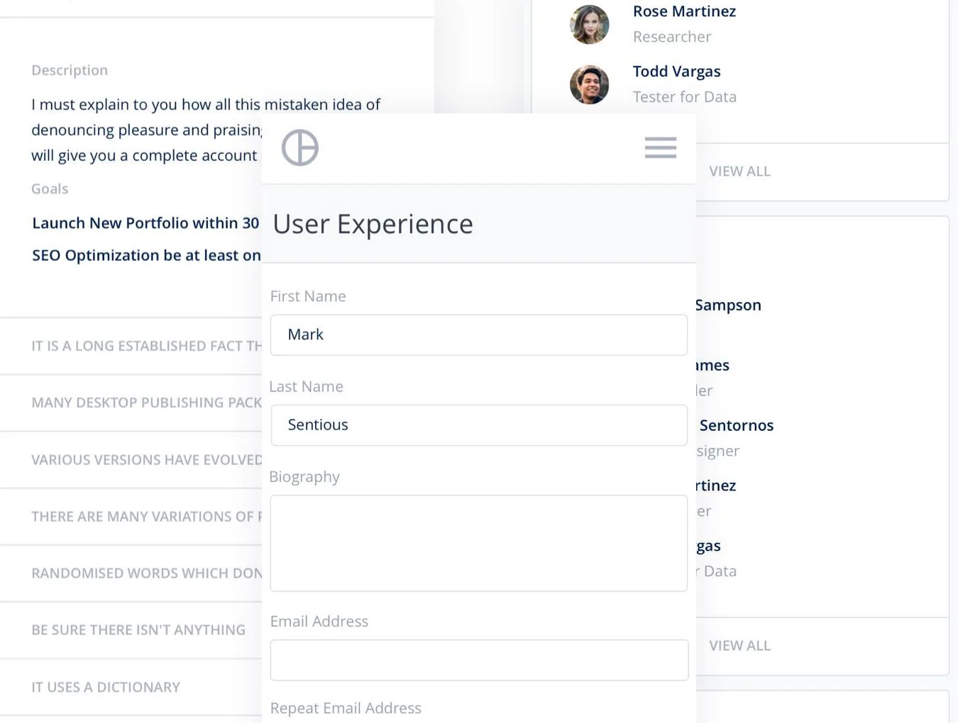 Mobile Flat Dashboards UI Kit 8