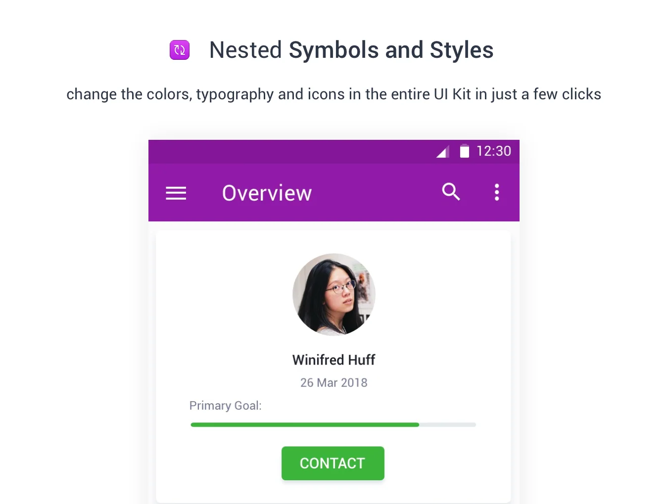 Mobile Material Dashboards UI Kit 6
