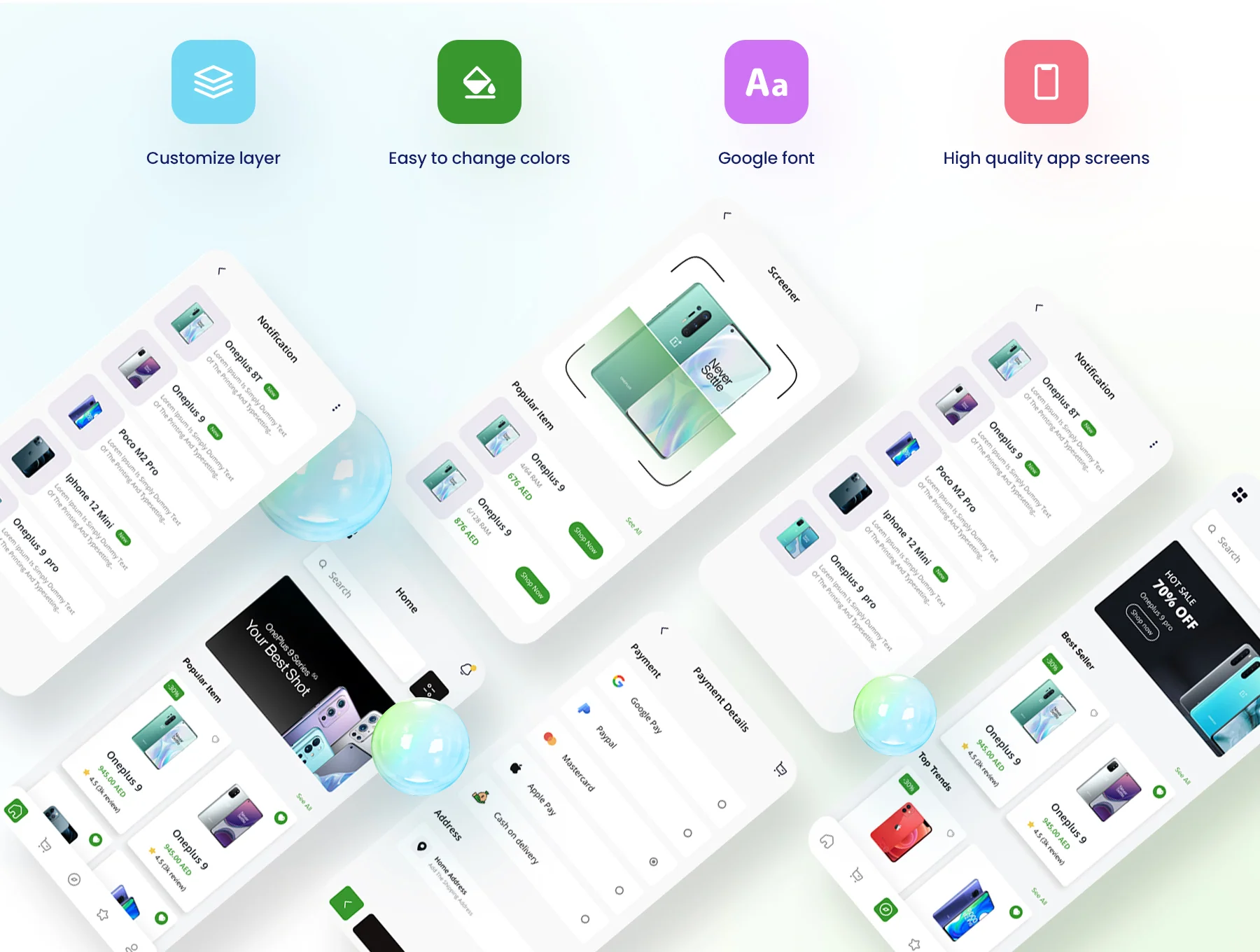 Mobile Shop - Premium Ecommerce App UI Kit 2