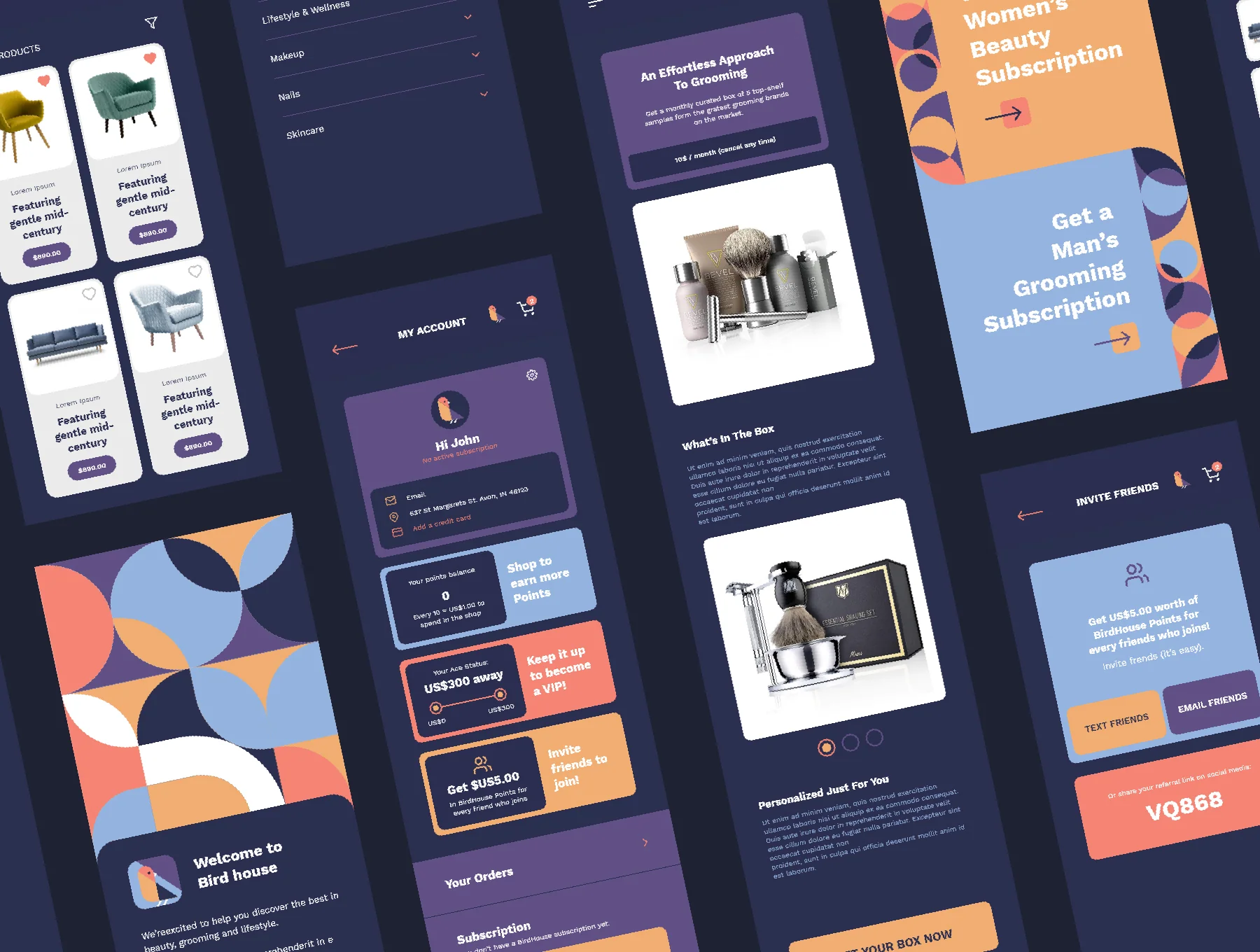 Mobile Shopping Application UI Kit - BirdHouse 6