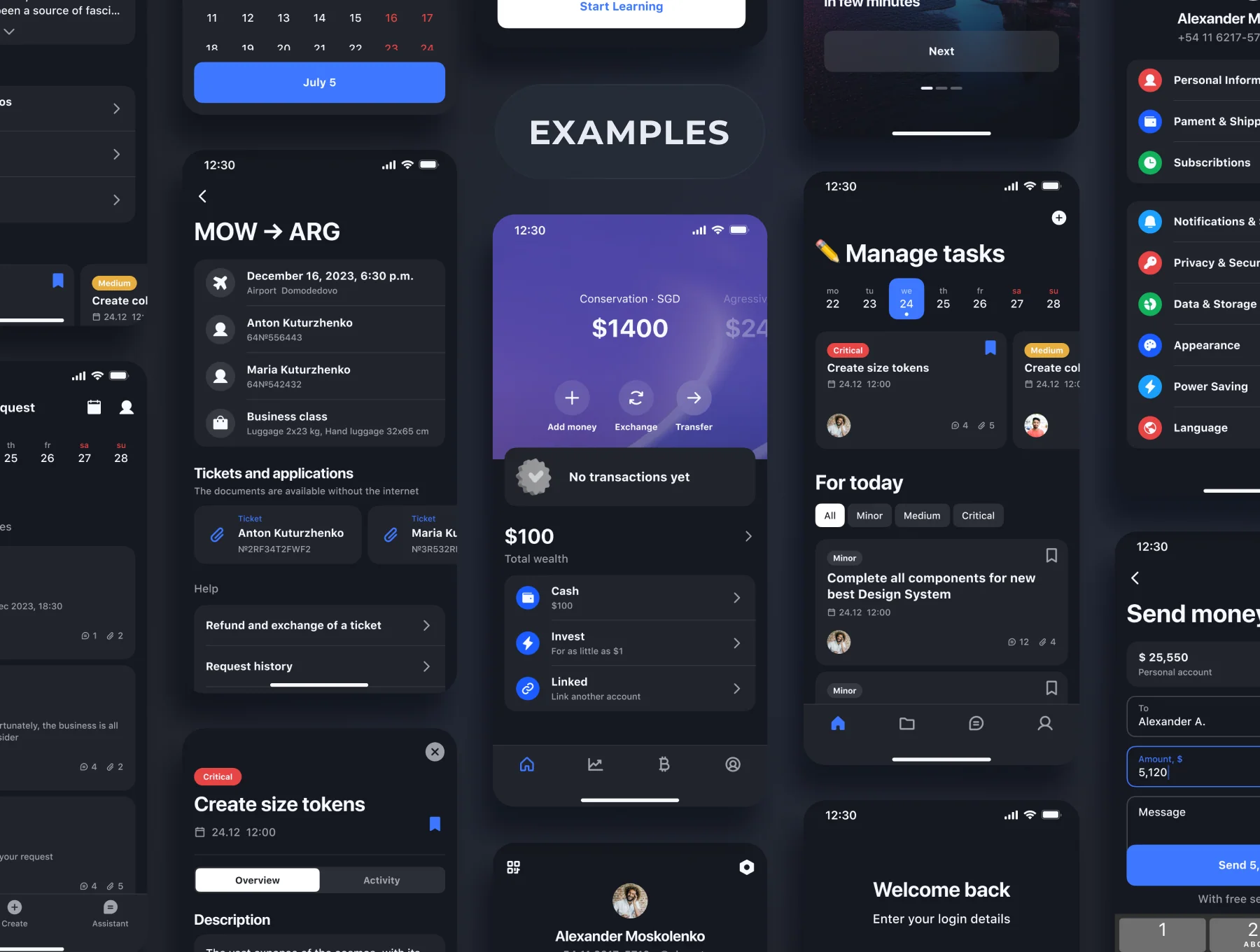 Mobile Ui kit NANO DS 4
