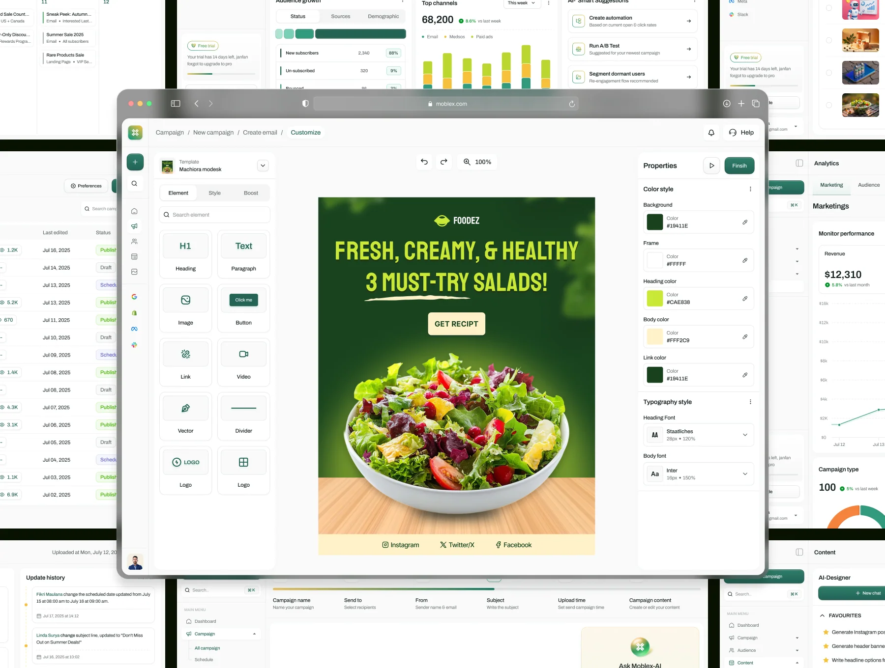 Moblex - AI Marketing Dashboard UI Kit 7