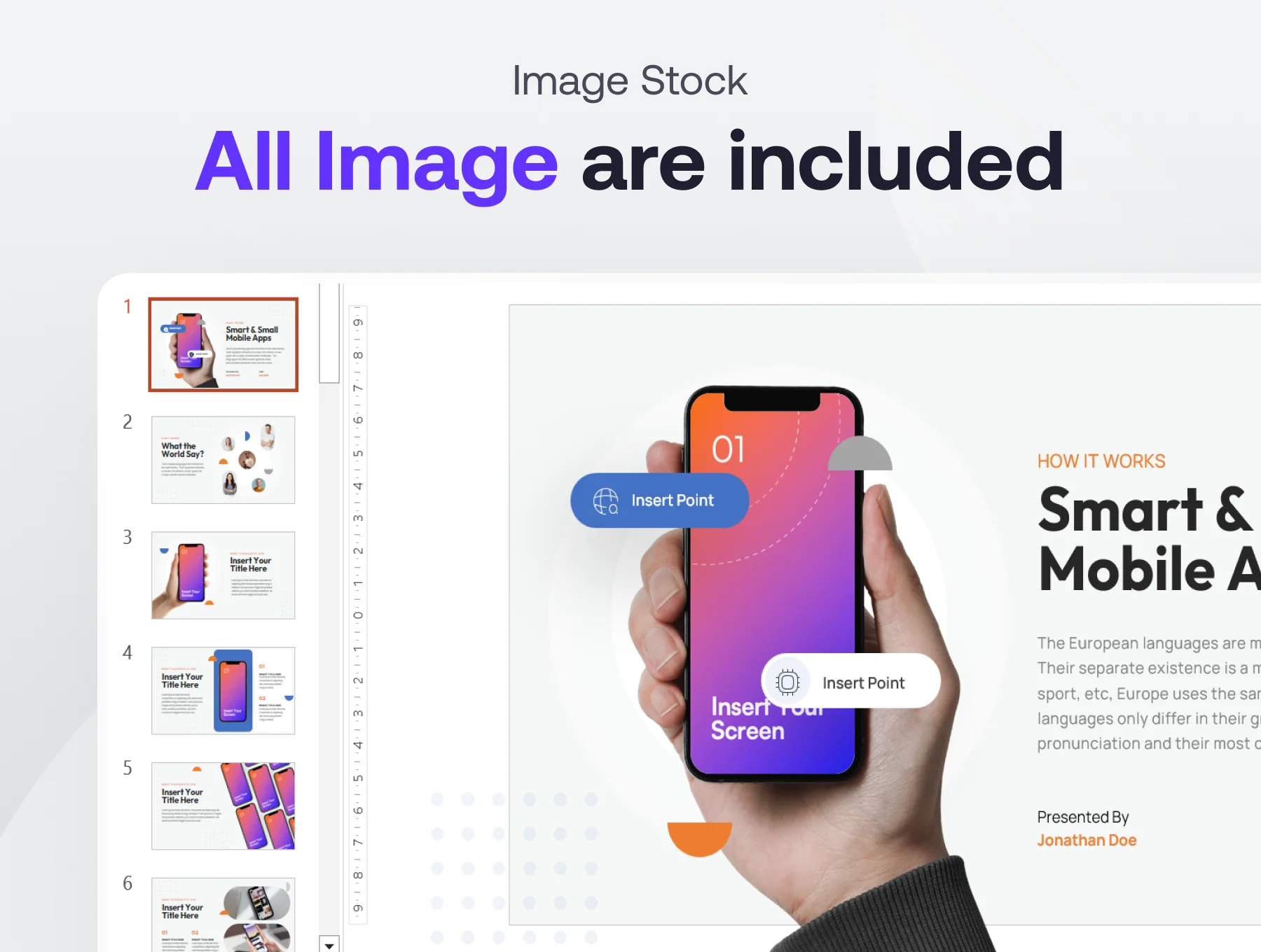 Moby - Mobile App Keynote Presentation Template 6