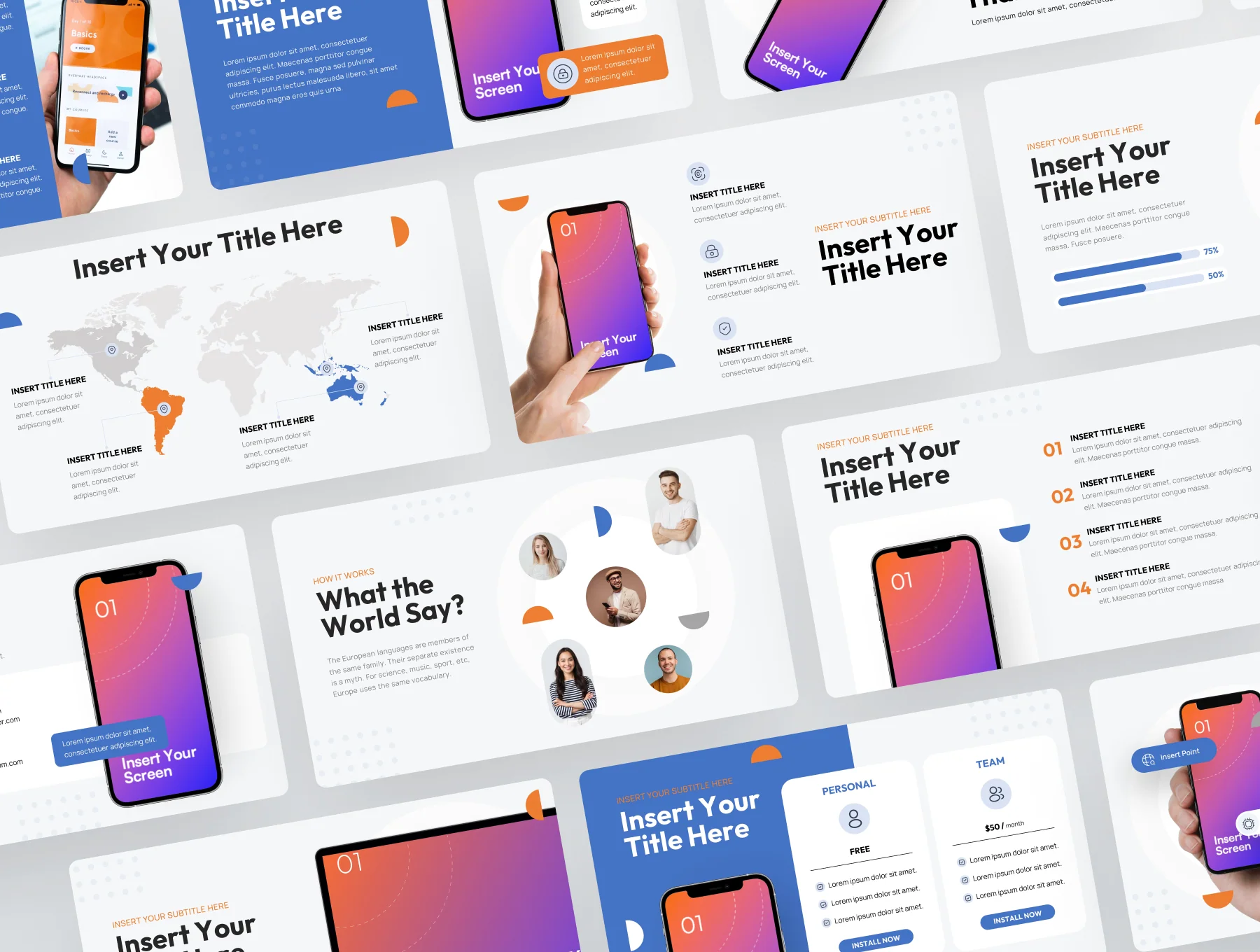 Moby - Mobile App Keynote Presentation Template 8