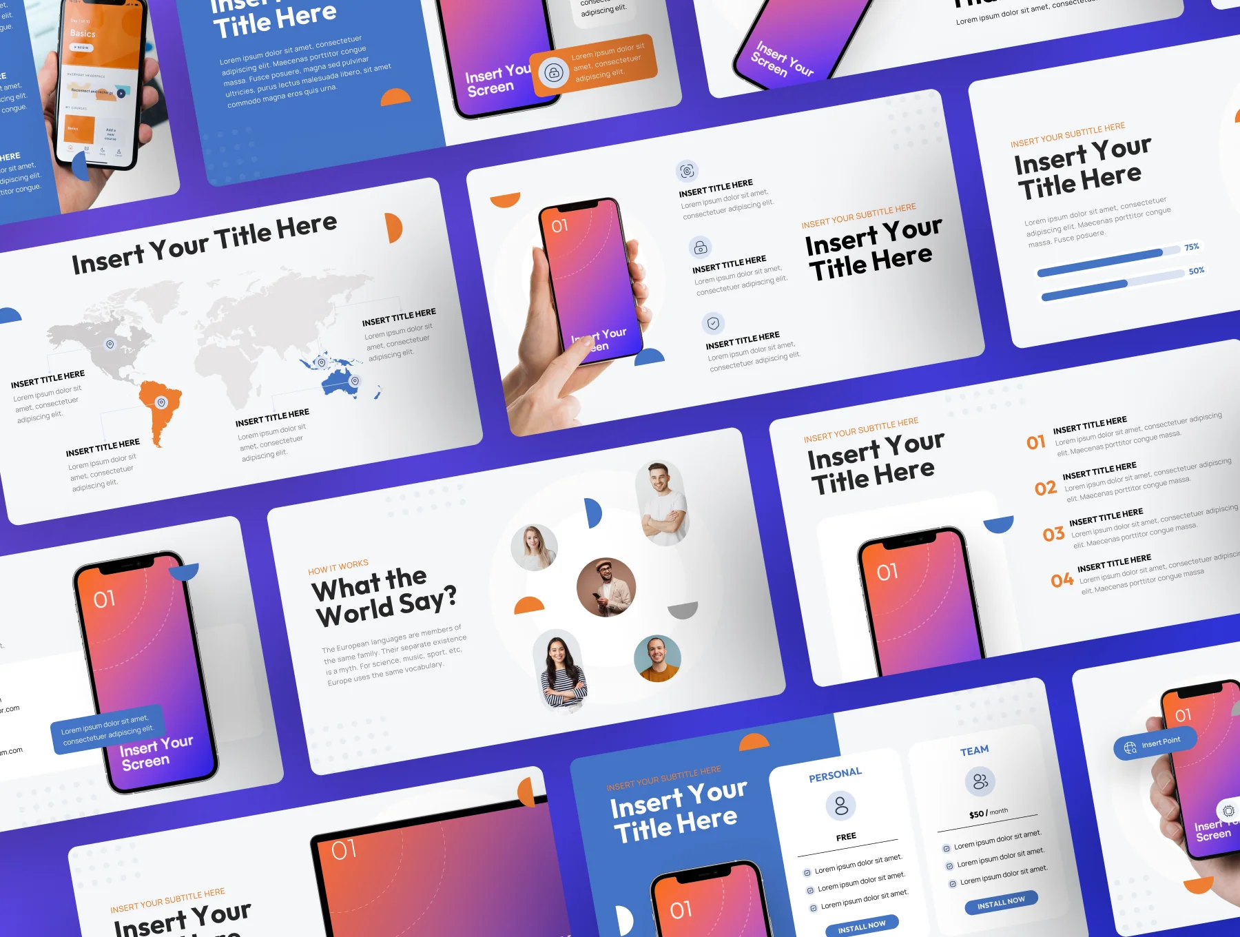 Moby - Mobile App PowerPoint Presentation Template 7