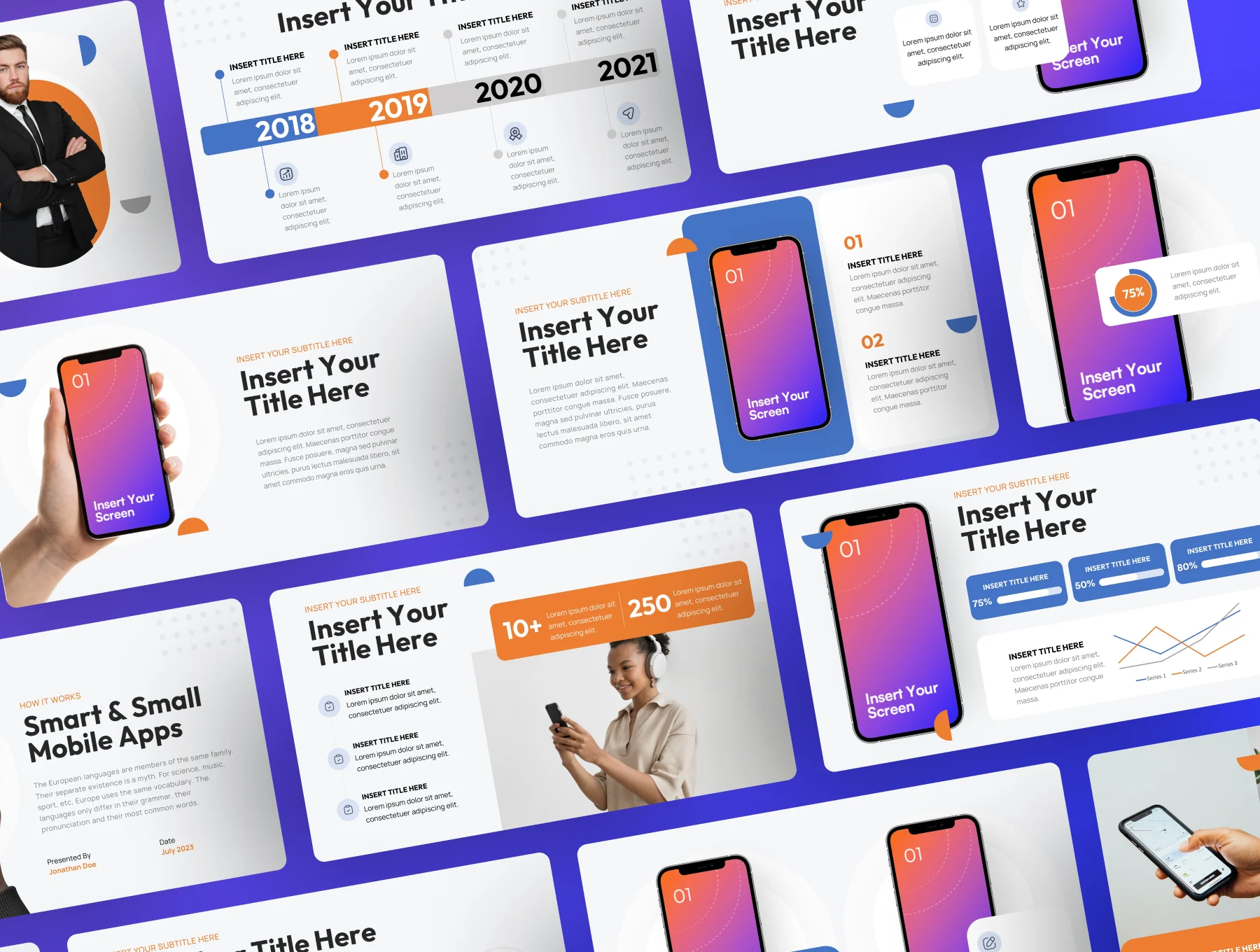 Moby - Mobile App PowerPoint Presentation Template 8