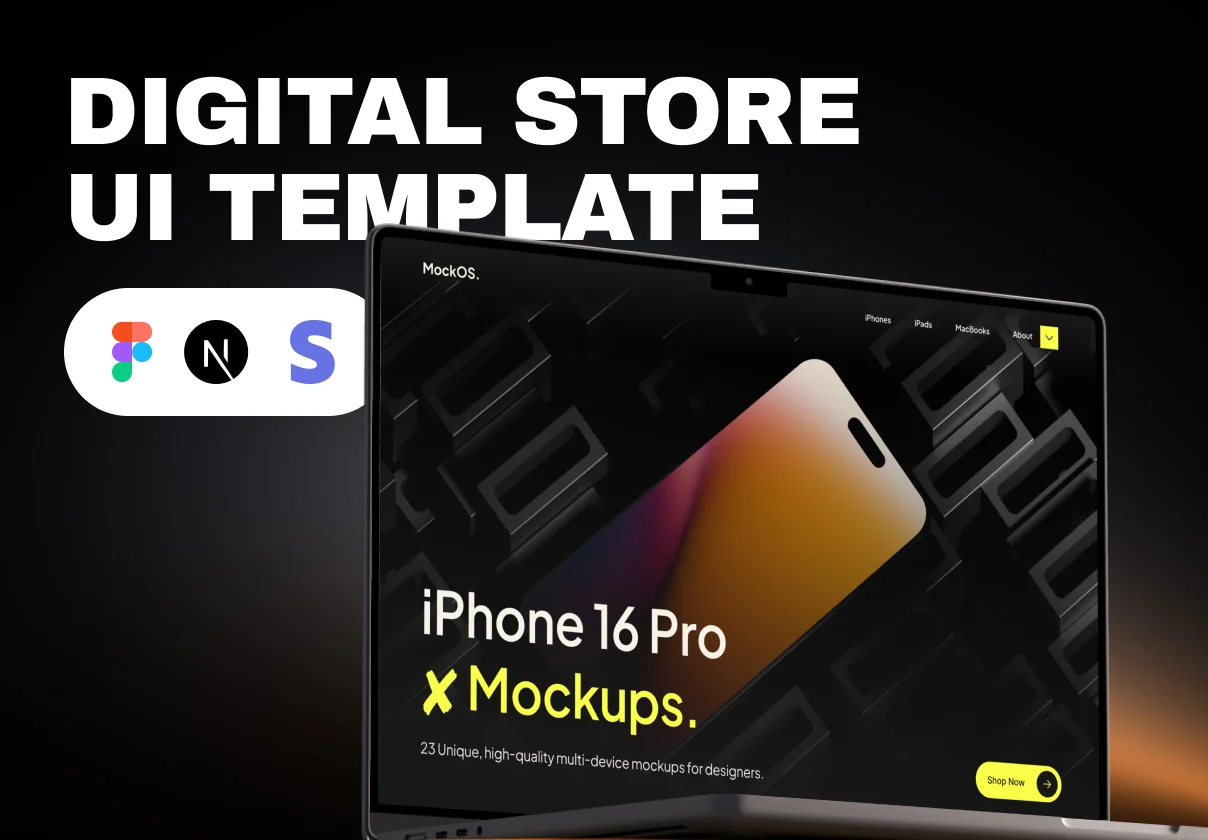 MockOS - Digital Store UI Template