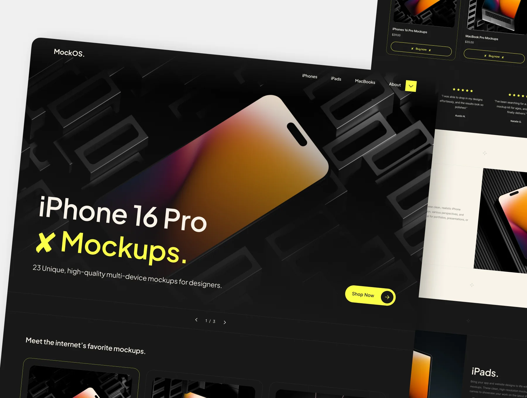 MockOS - Digital Store UI Template 2