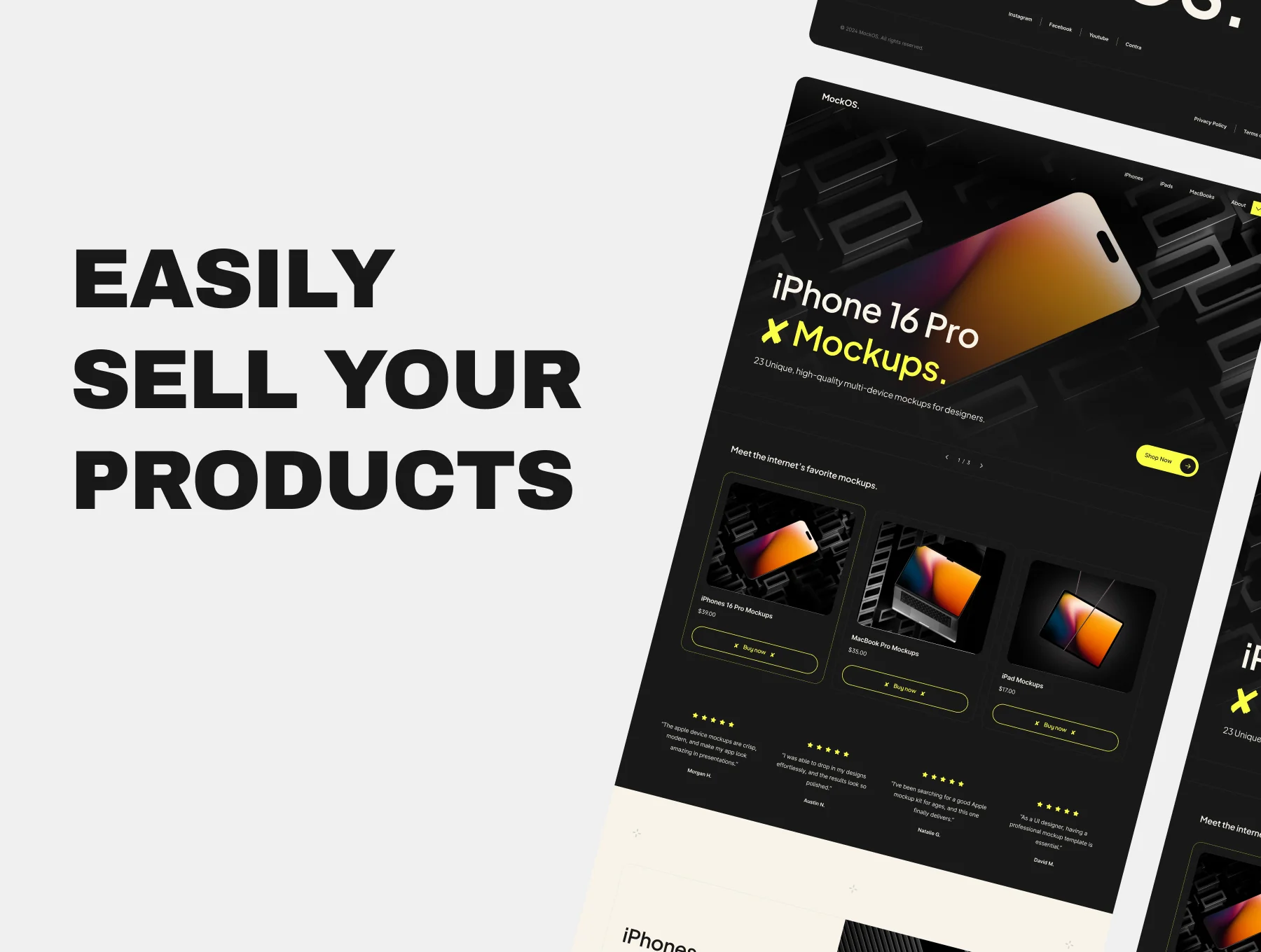 MockOS - Digital Store UI Template 3
