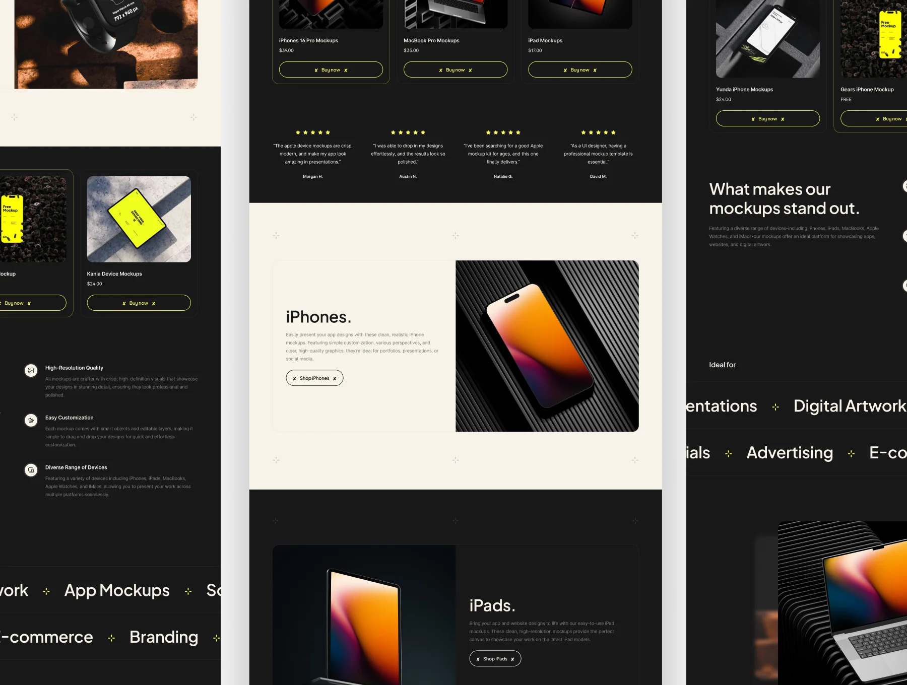 MockOS - Digital Store UI Template 4