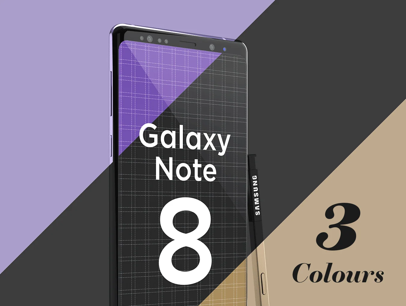 Galaxy Note 8 Standing