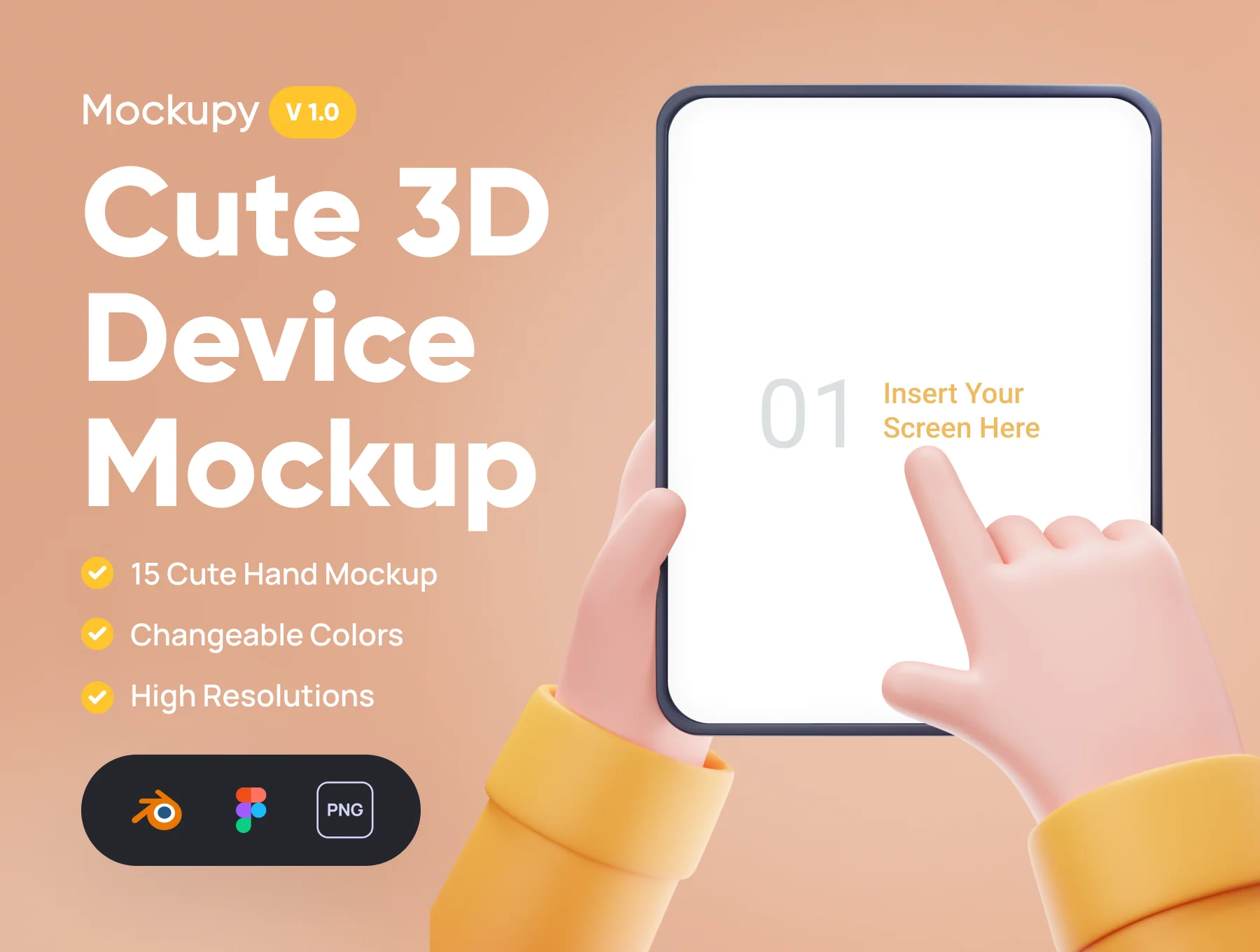 Mockupy - Cute 3D Device Mockup