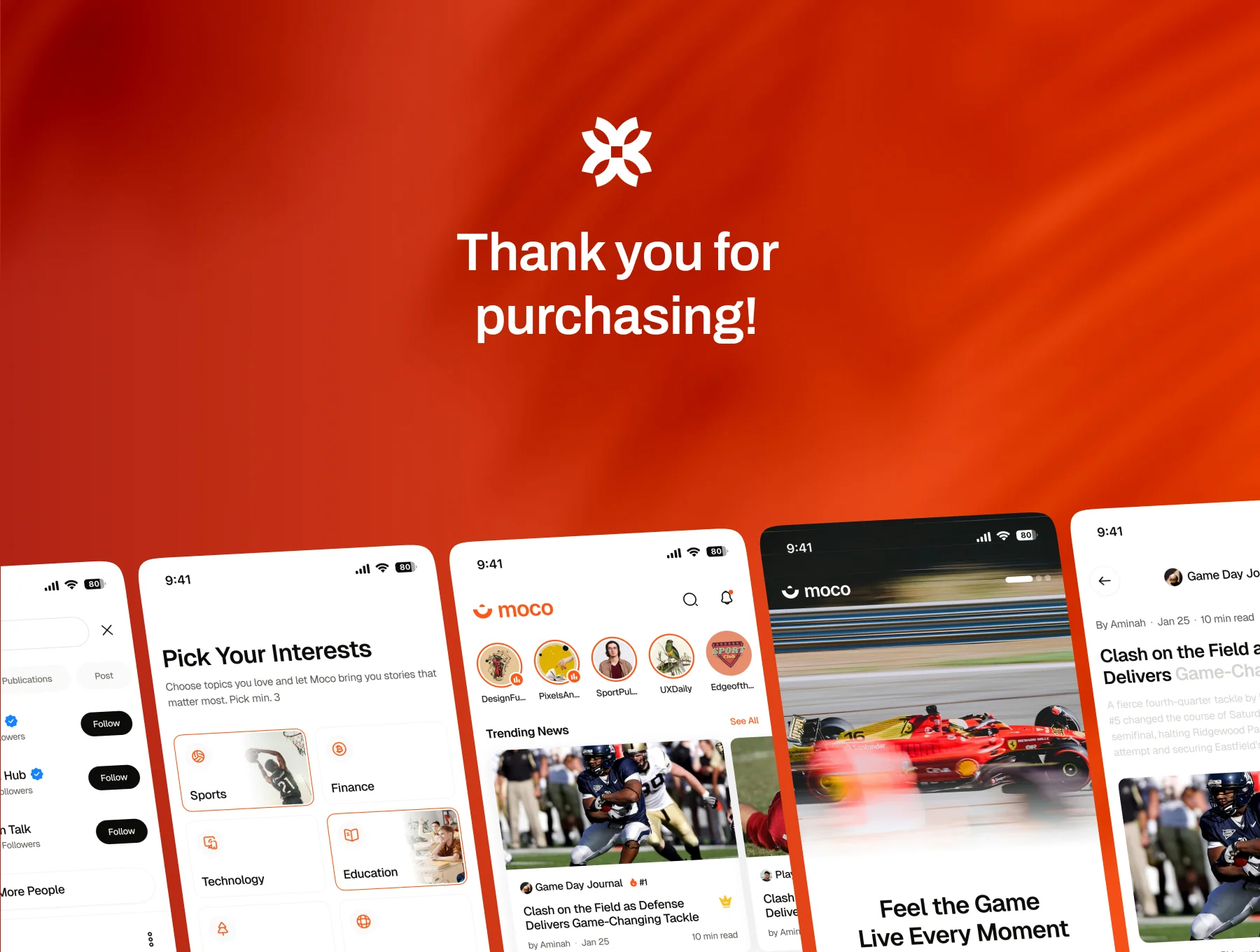 Moco - News App UI Kit 8