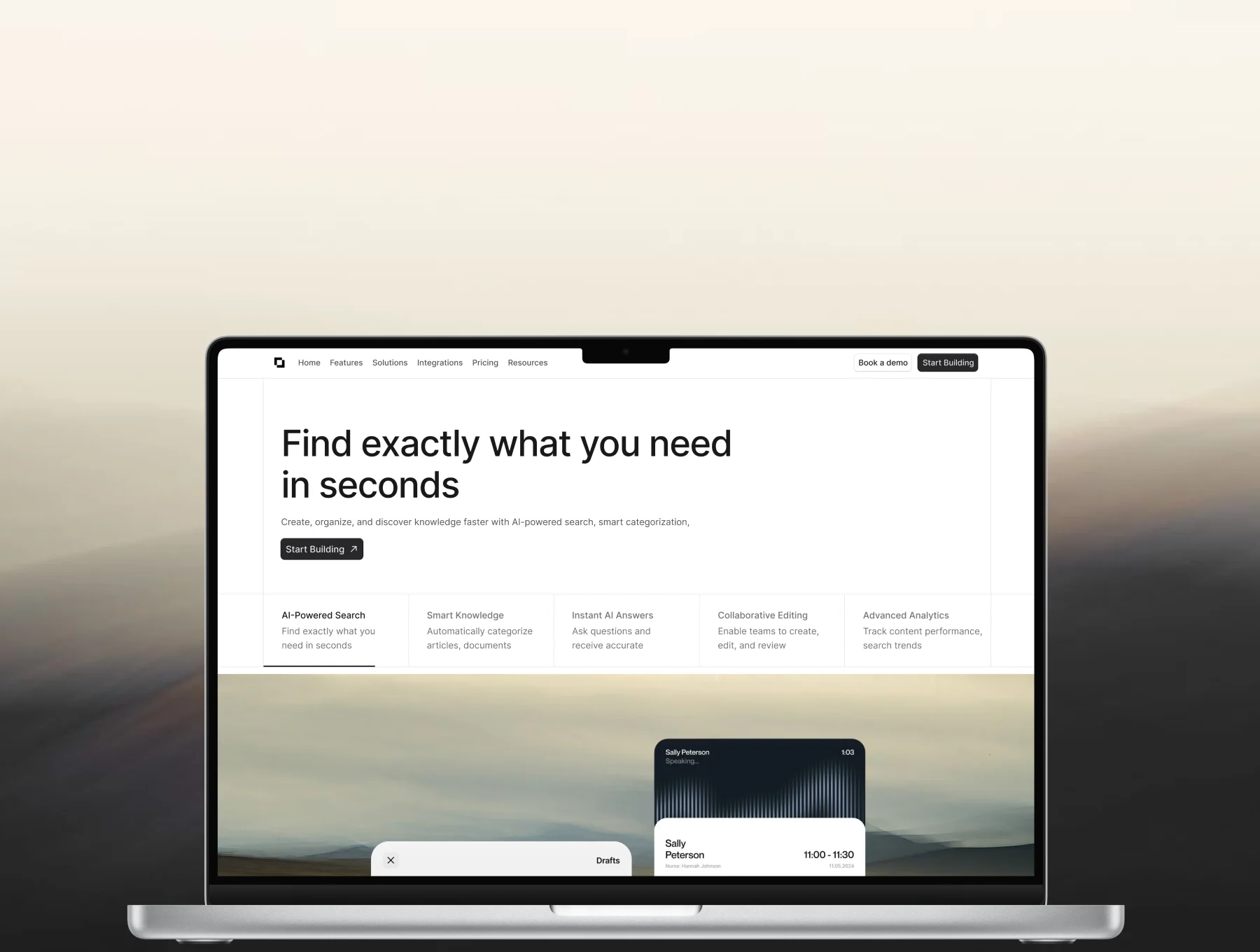 Modern AI Knowledge Hub Website UI Kit
