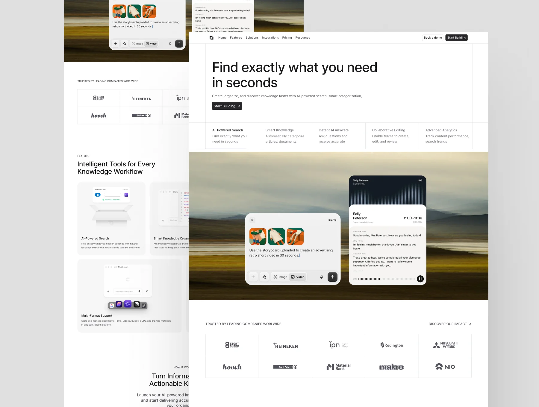 Modern AI Knowledge Hub Website UI Kit 2