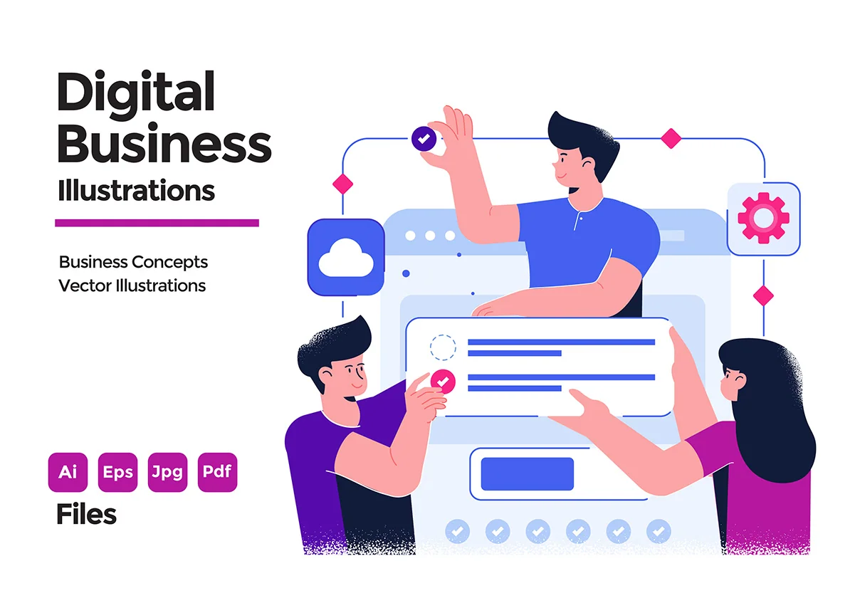 Modern Business Concept illustrations
