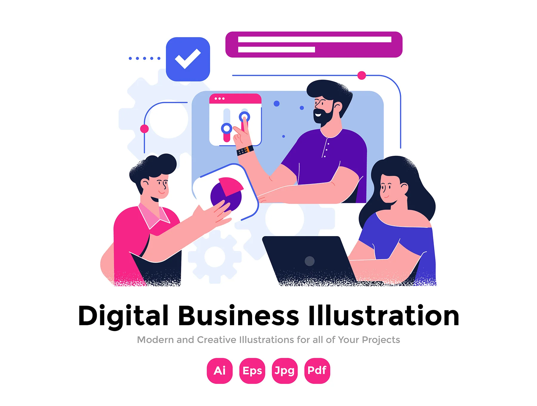 Modern Business Concept illustrations