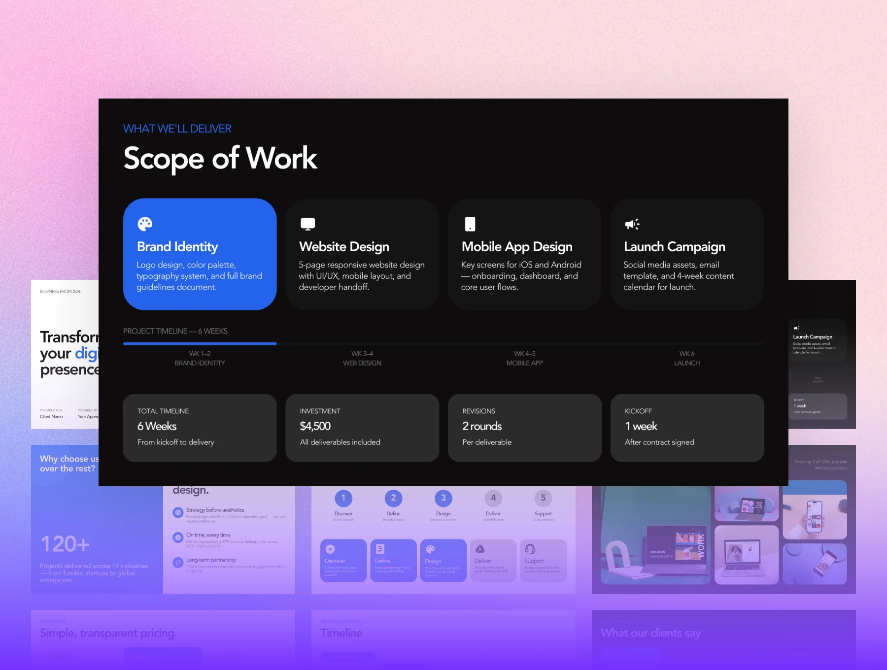 Modern Business Proposal Presentation Template 3