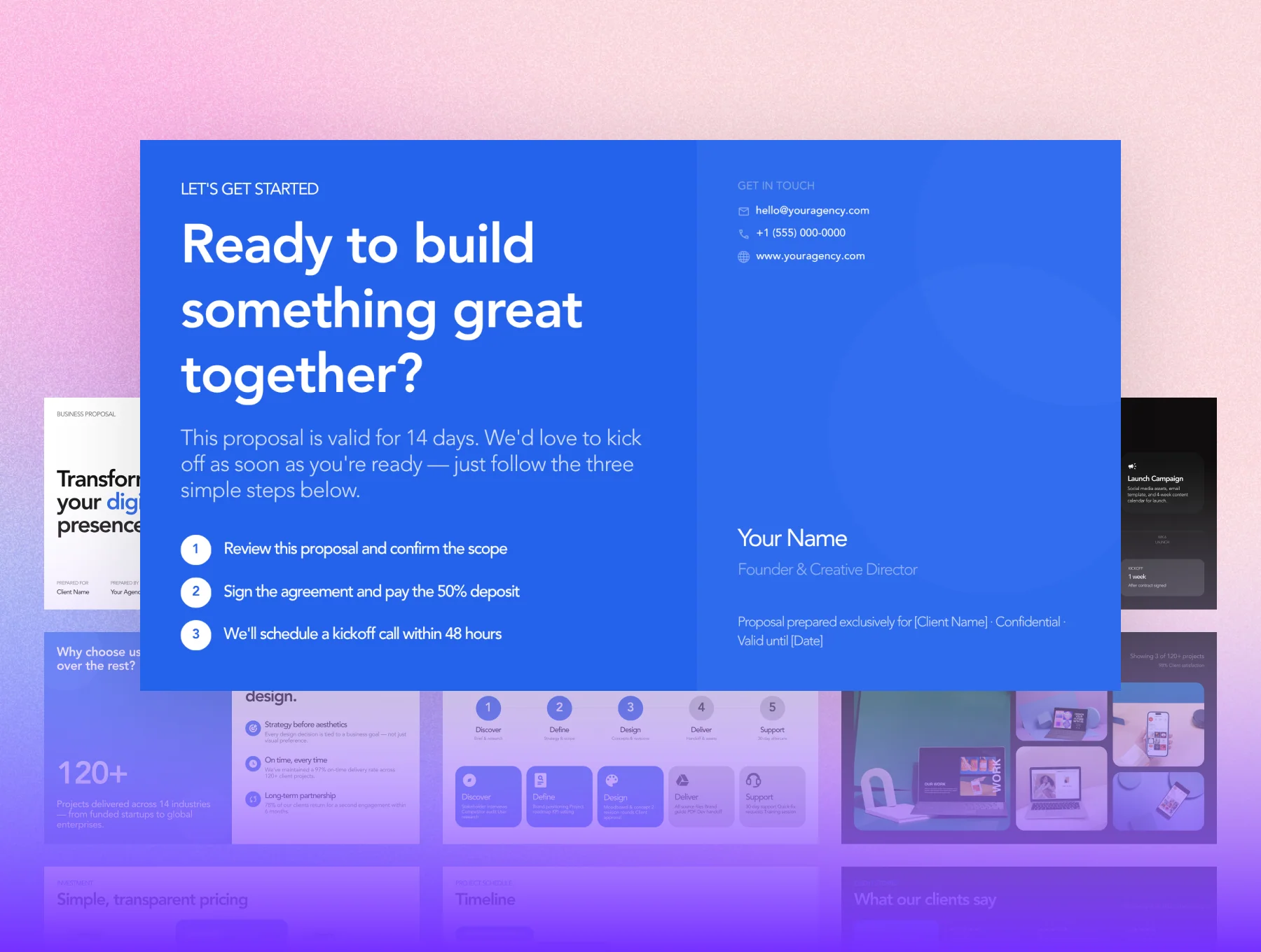 Modern Business Proposal Presentation Template 4