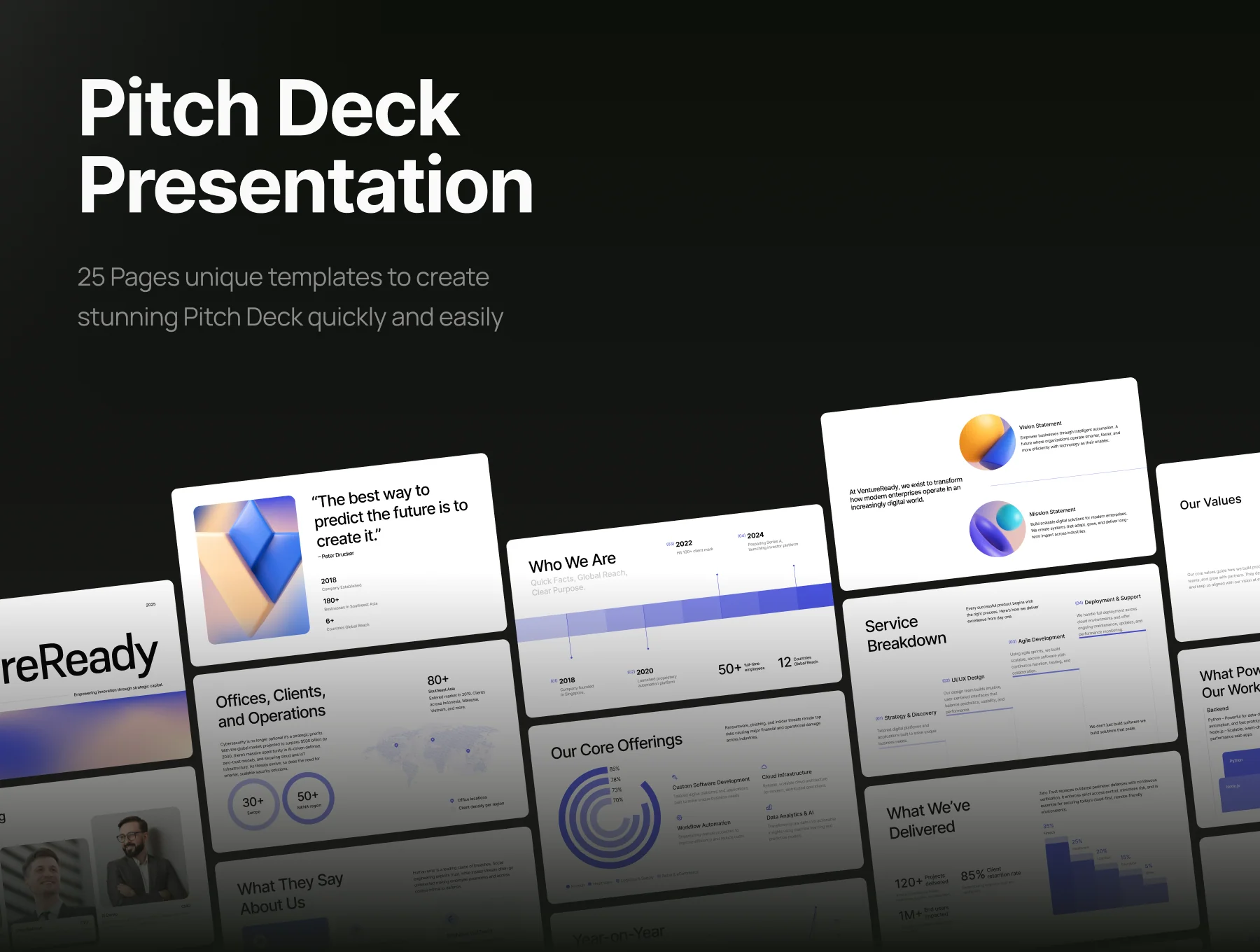 Modern Company Profile and Investor Pitch Deck - VentureReady 2