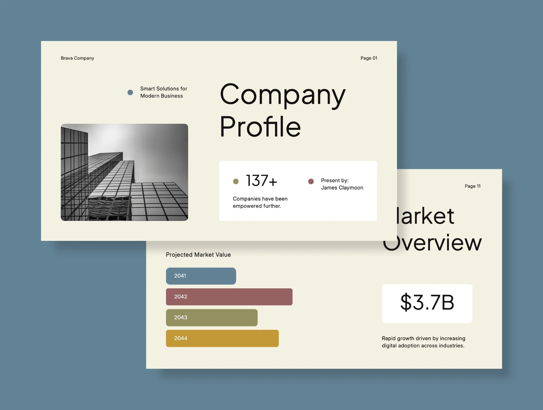 Modern Company Profile & Corporate Business Overview