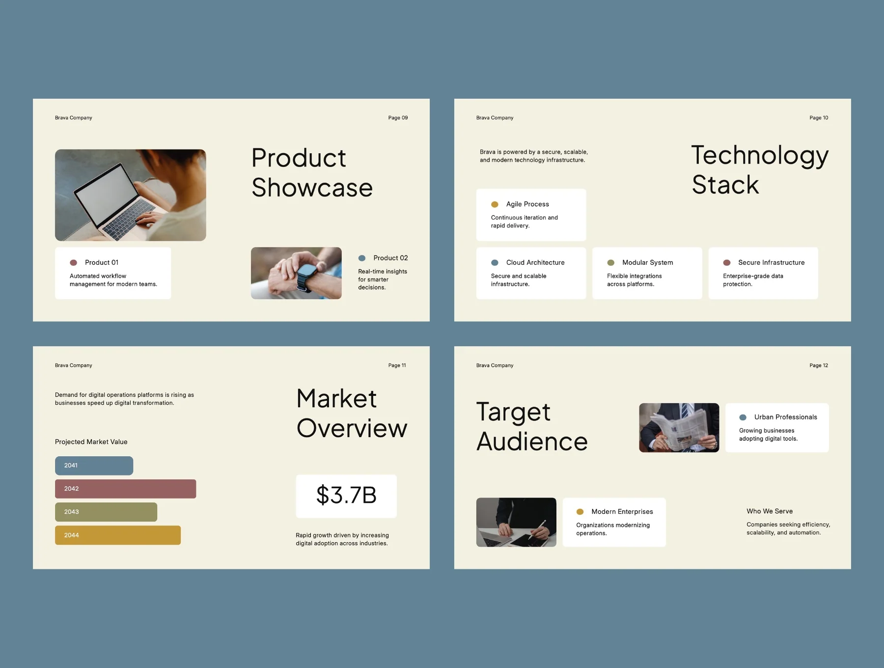 Modern Company Profile & Corporate Business Overview 4