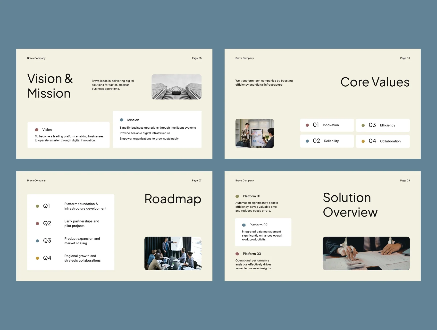 Modern Company Profile & Corporate Business Overview 5