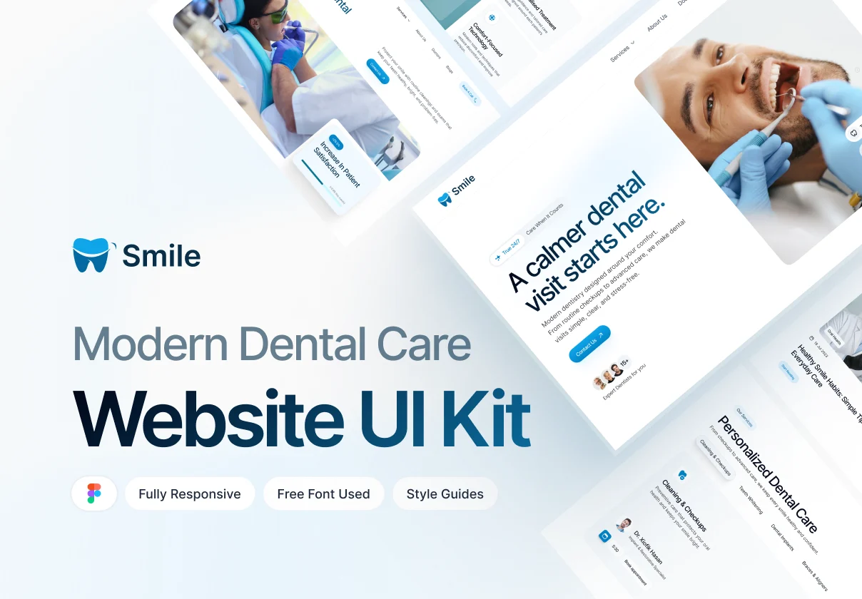 Dental Care Website UI Kit