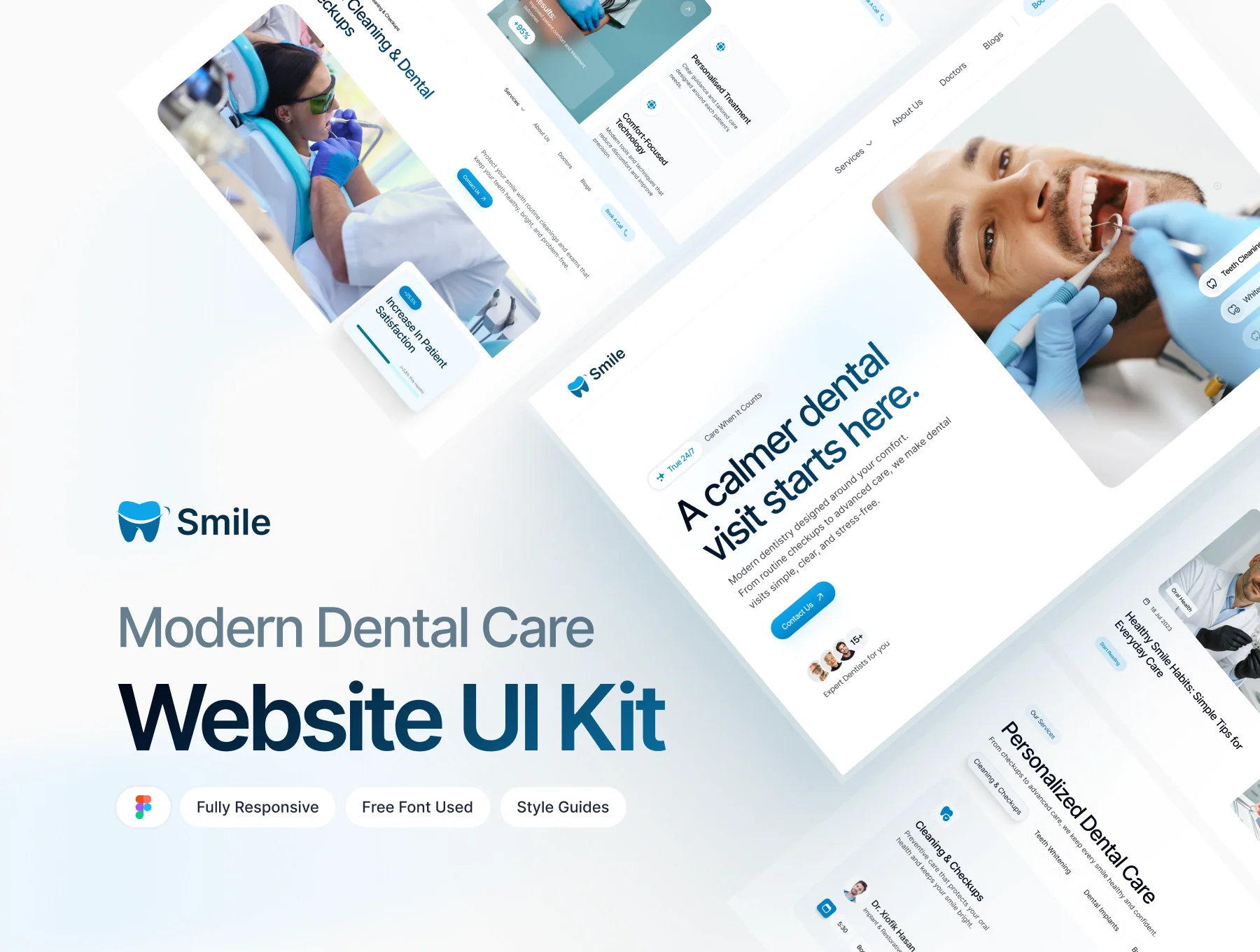 Dental Care Website UI Kit